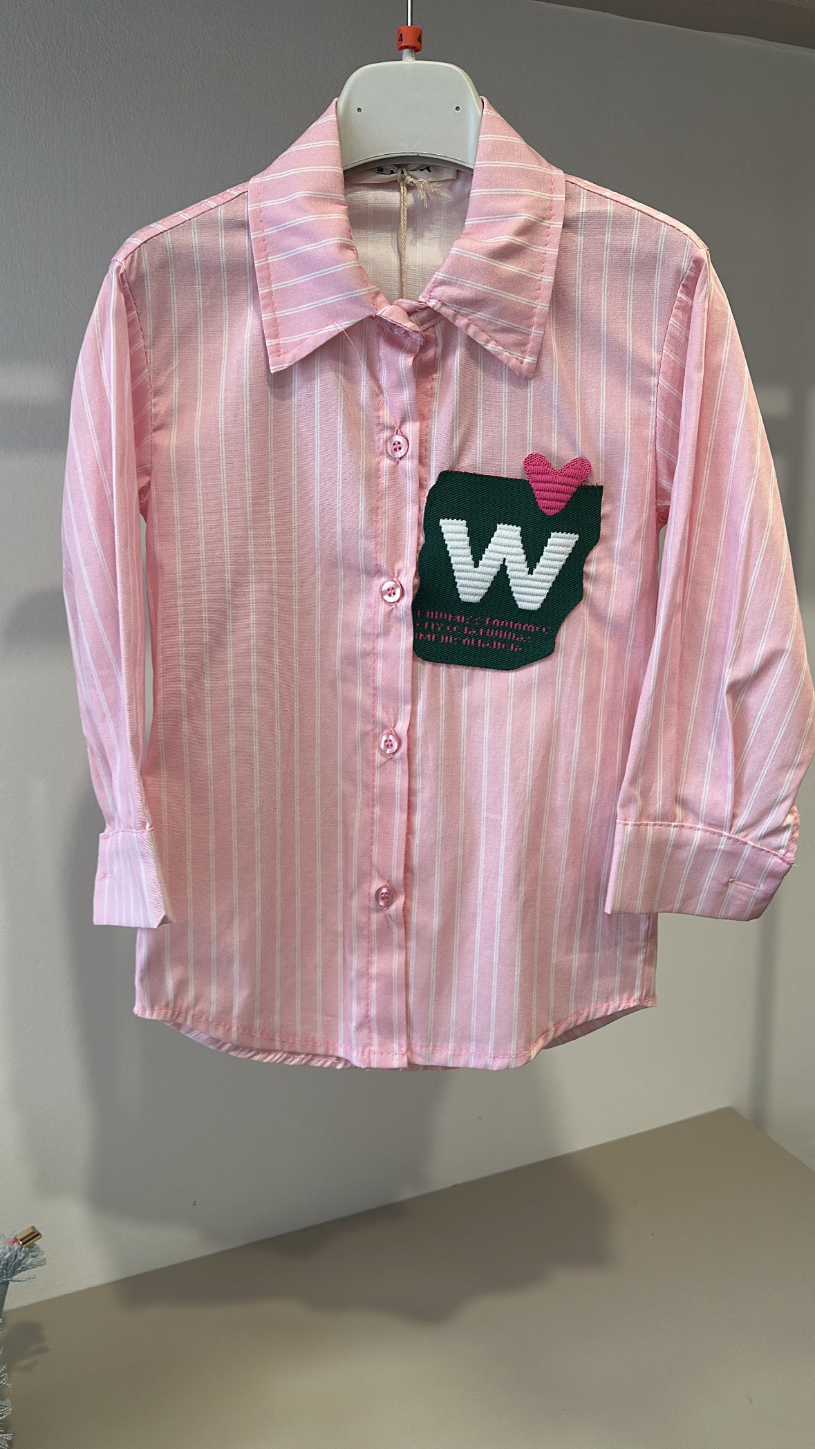 Camicia RIGHE W 4-14A - ROSA