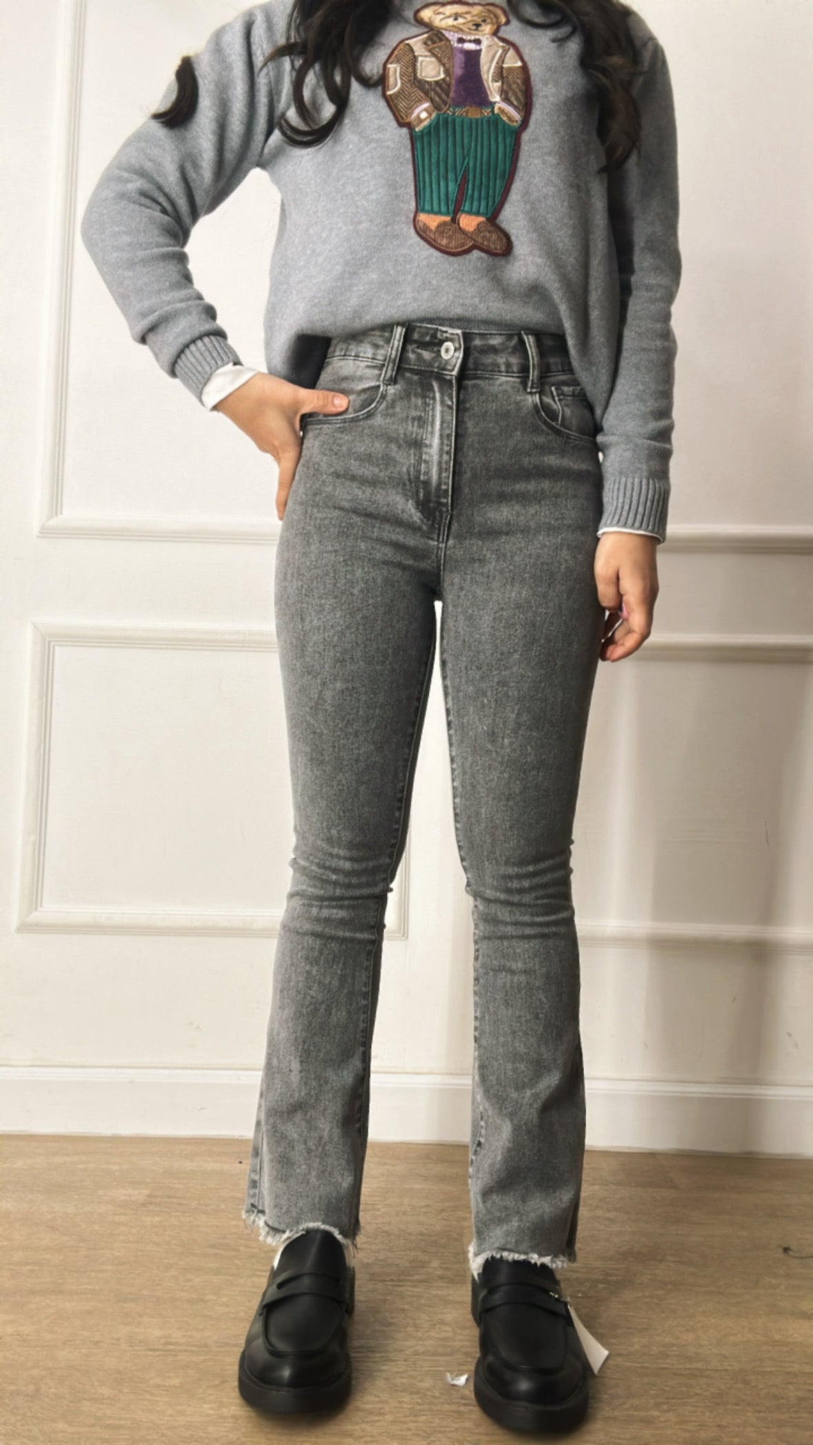 Jeans TROMBETTA GREY - GRIGIO