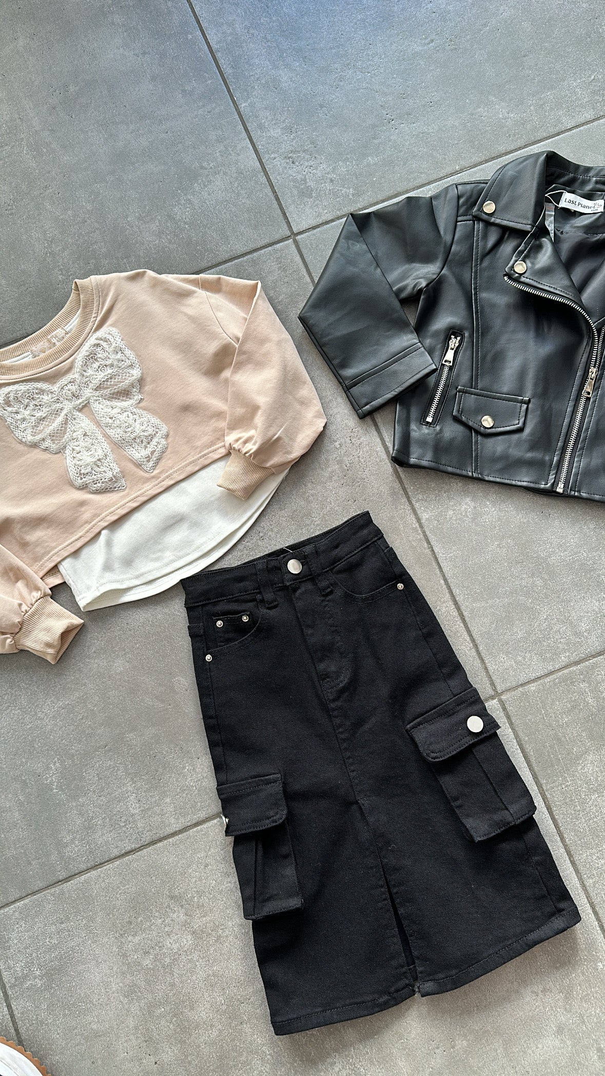 Gonna IN JEANS LUNGA 4-14A - NERO