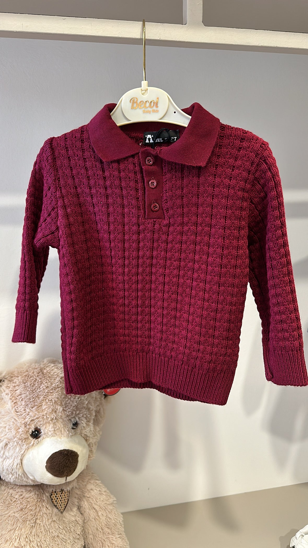 Polo IN MAGLIA 12-36M - BORDEAUX