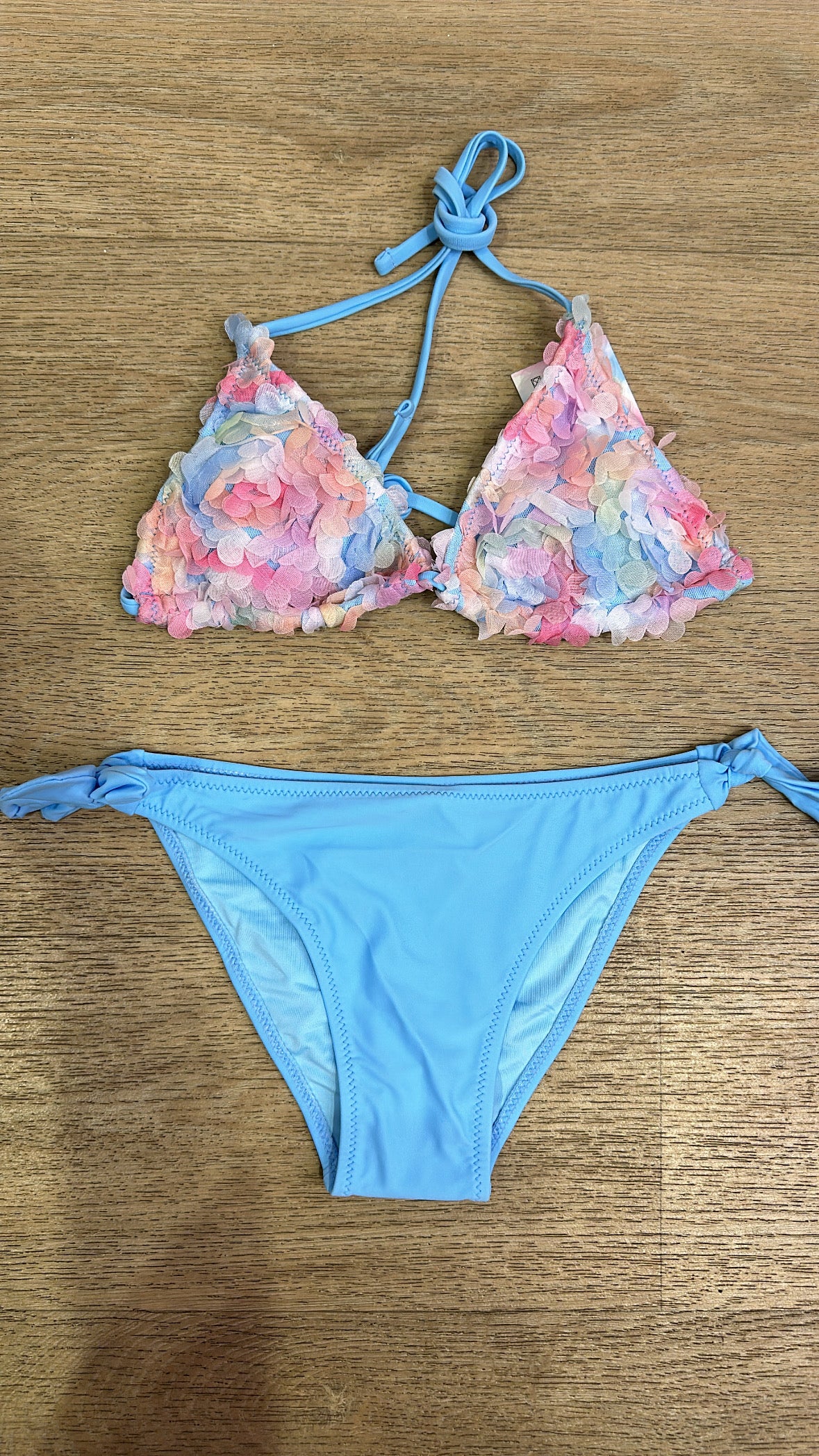 Bikini FIORELLINO 8-16 A - CELESTE