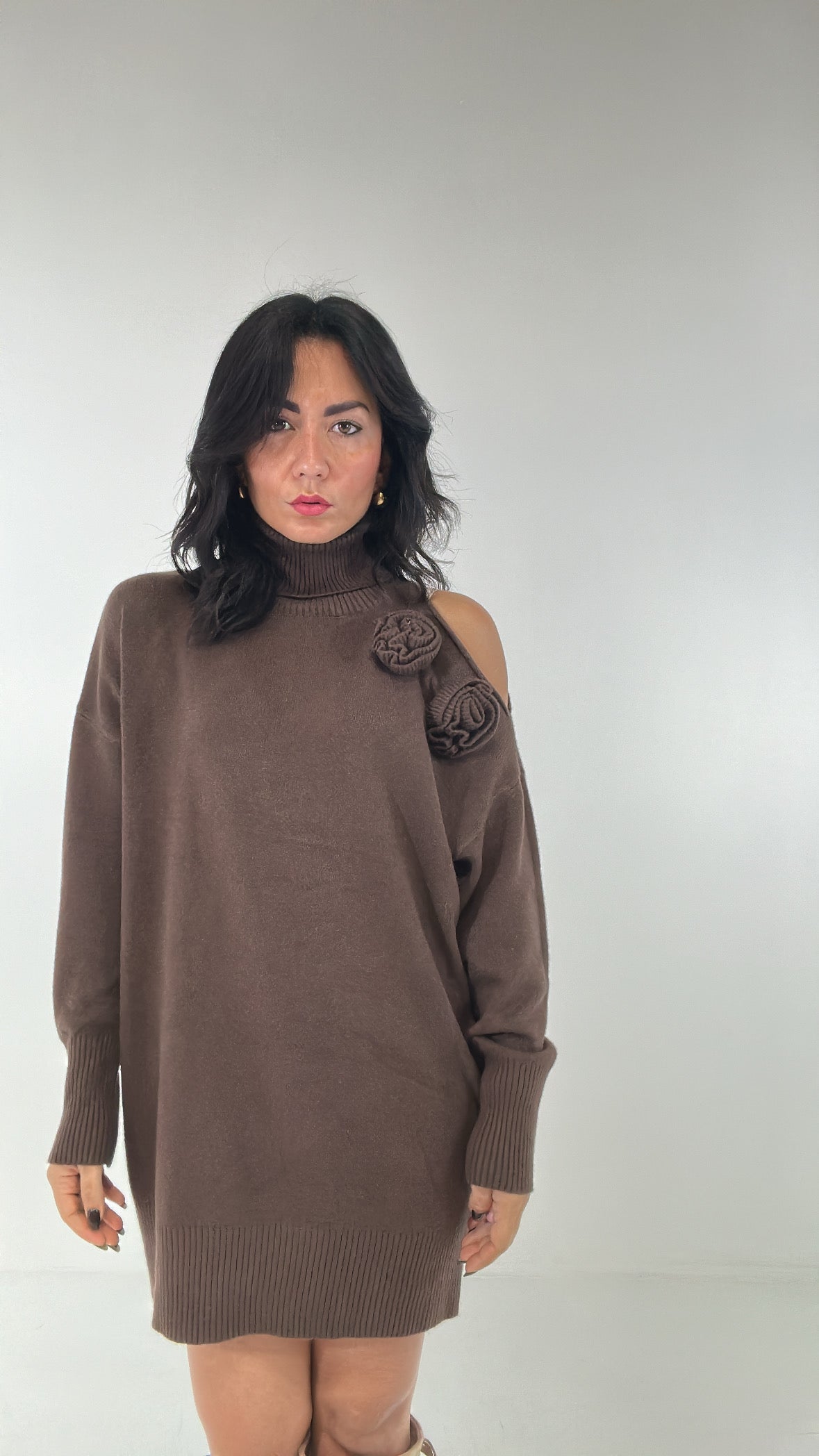 Pull LATO ROSE - MARRONE