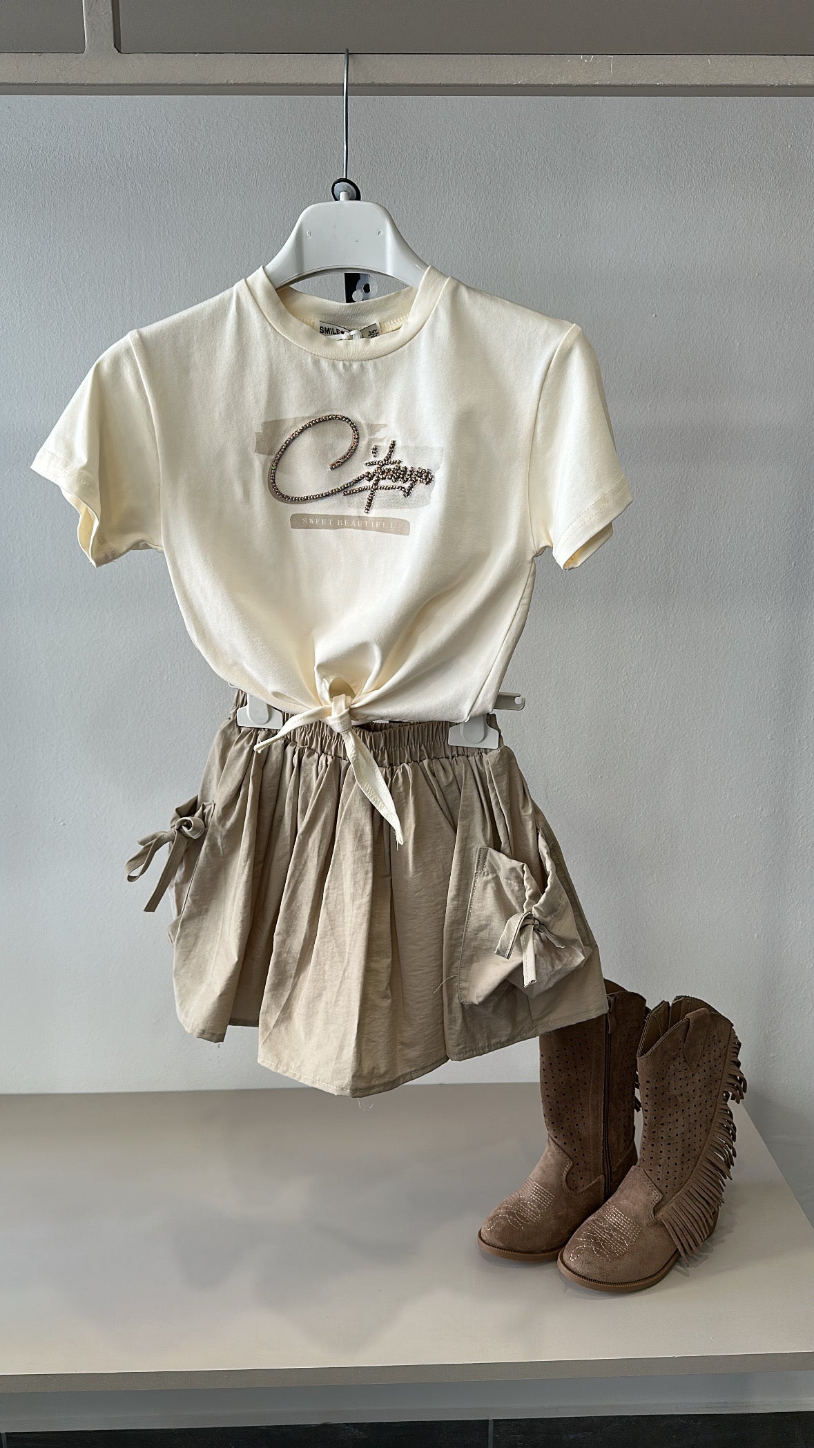 Completo SWEET BEAUTIFUL 3-8A - BEIGE