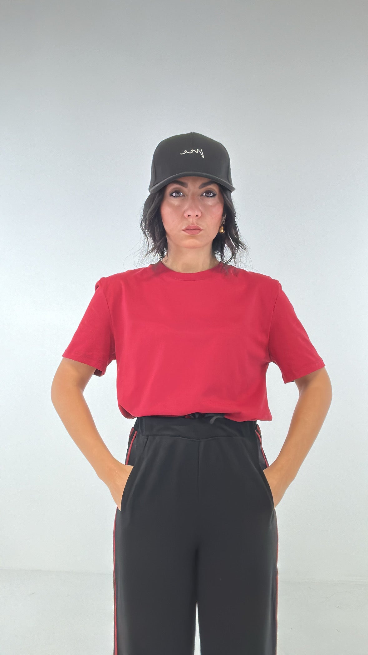 T-shirt BASIC LUMINA - ROSSO
