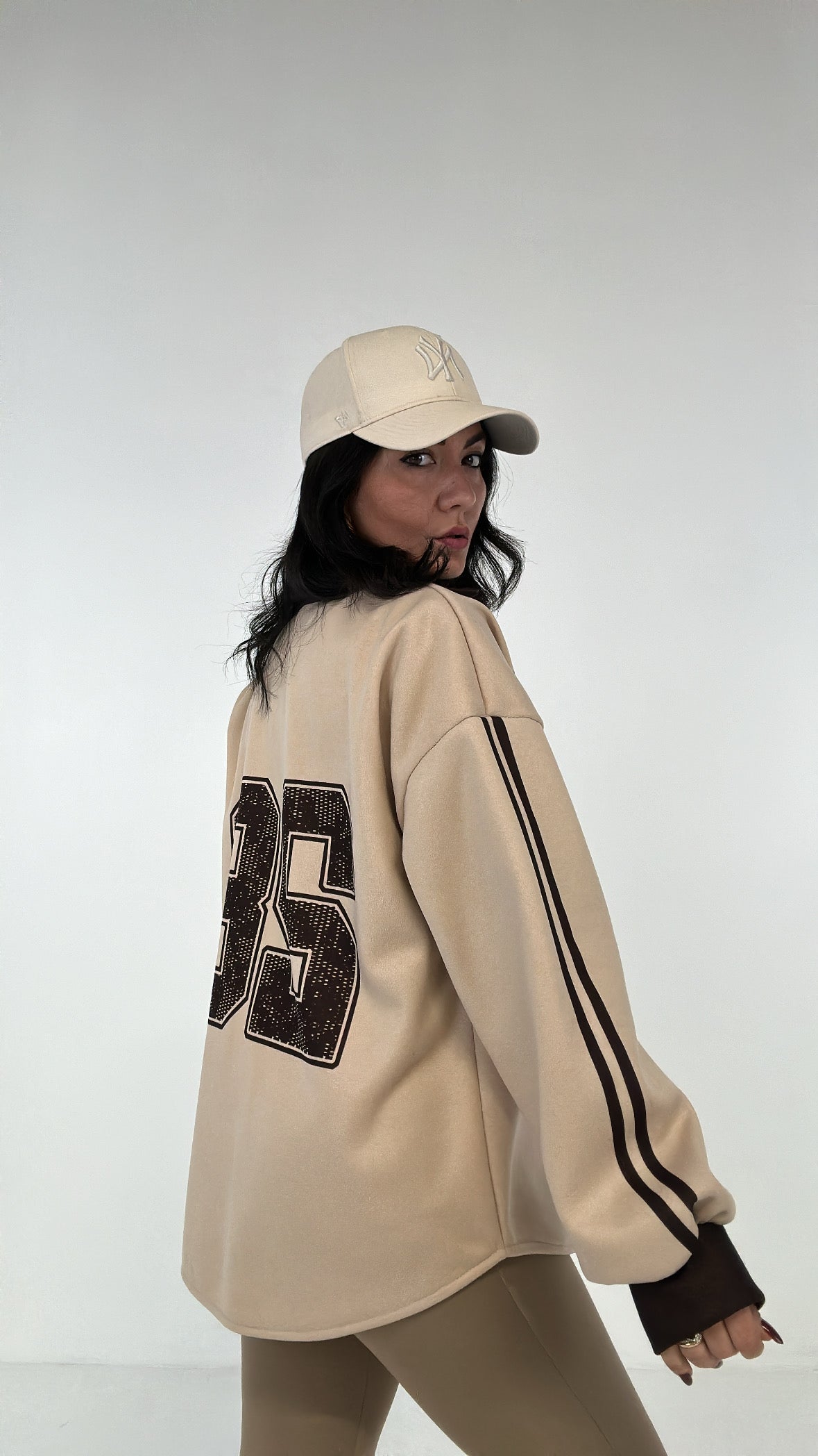 Felpa BEAUTIFUL 28 - PANNA