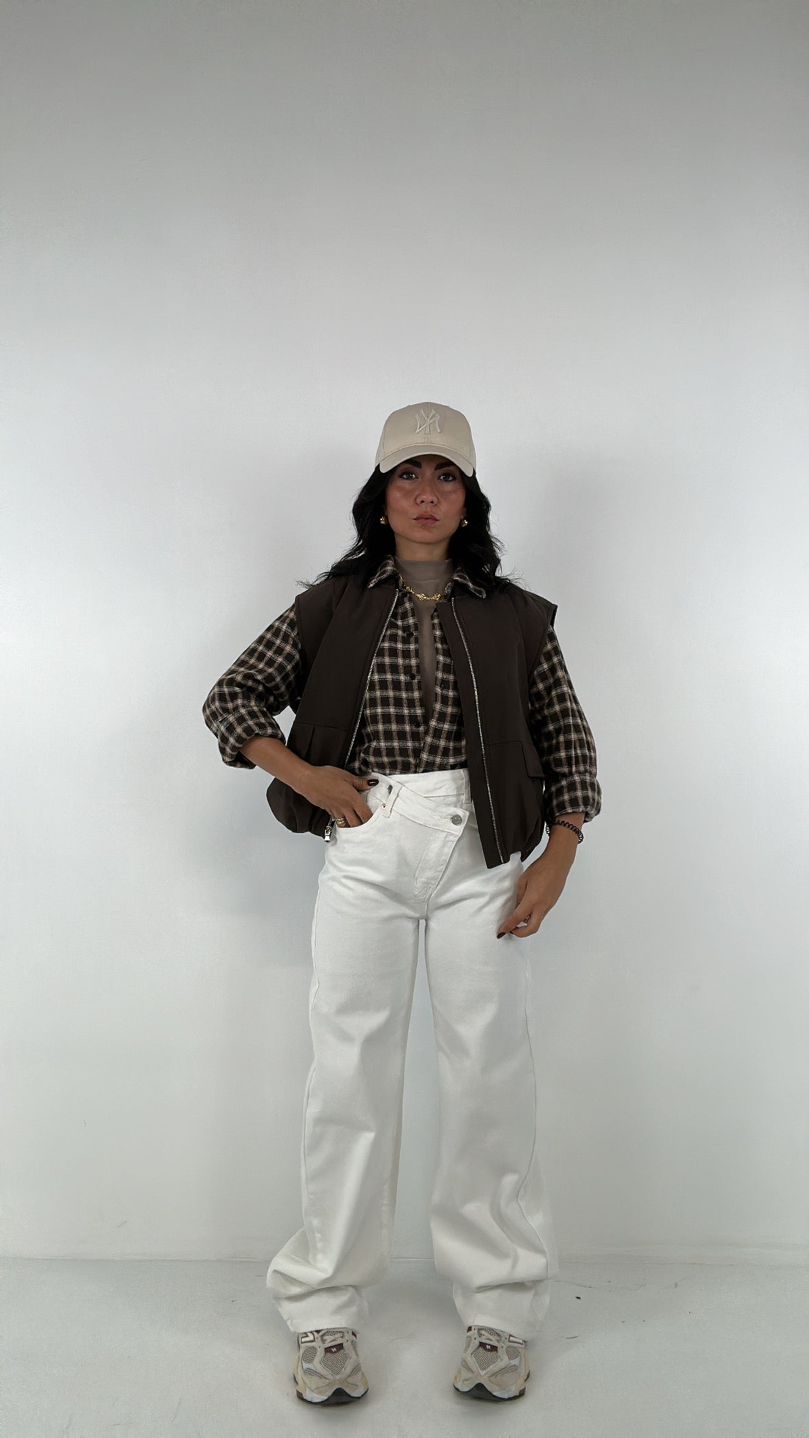 Jeans BALLON BOTTONE TRASV - BIANCO