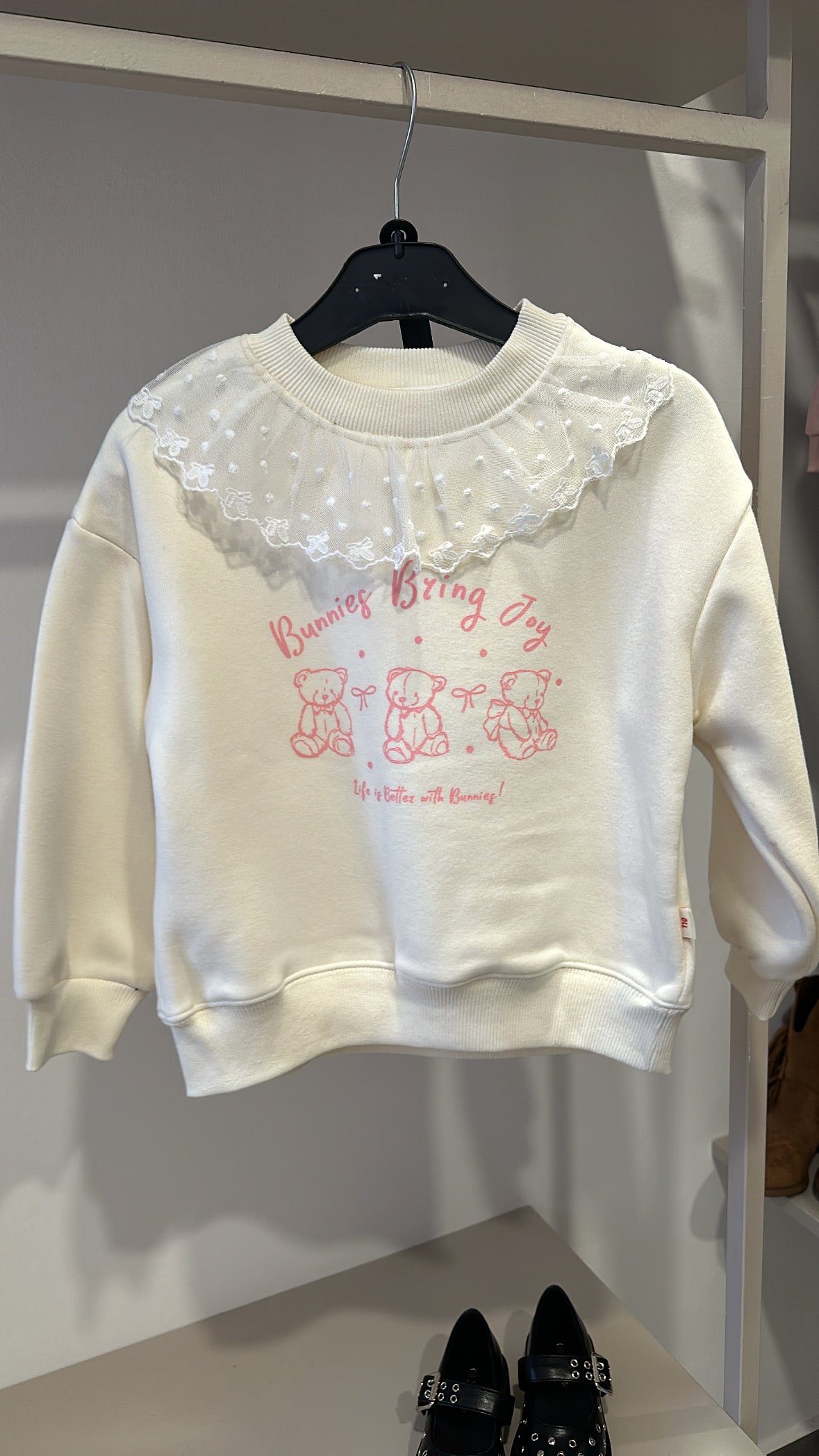 Felpa BUNNIES BRING - PANNA