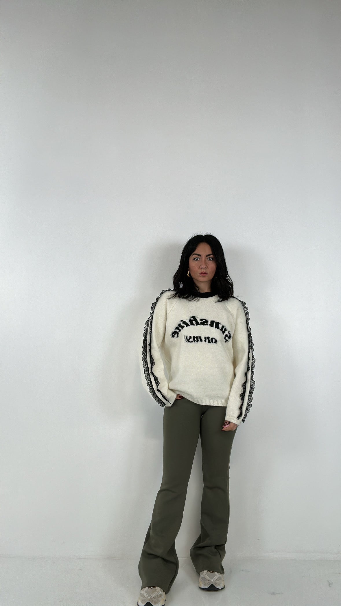 Leggins ZAMPA FELPATO - VERDE MILITARE