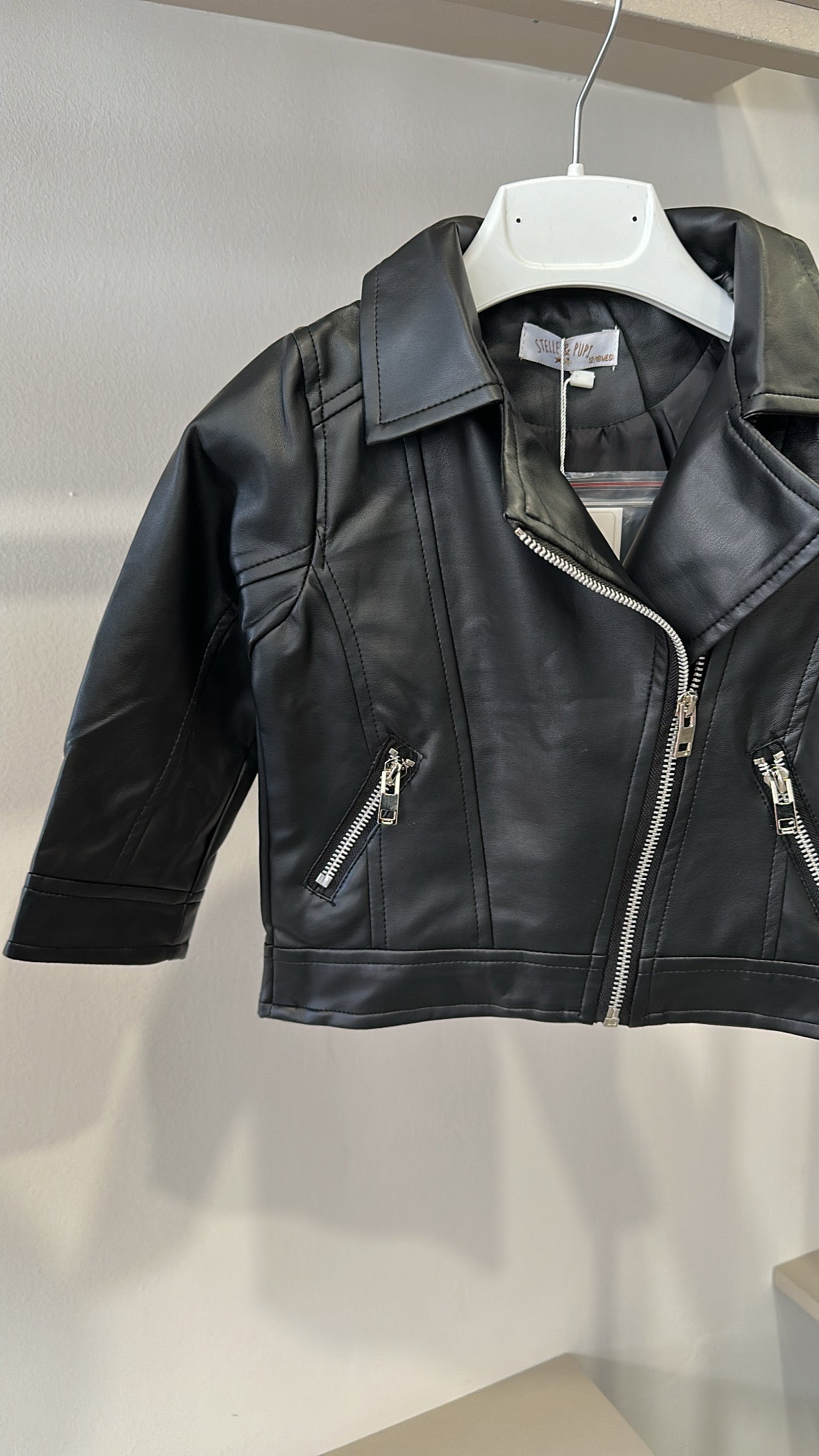 Chiodo ECOPELLE STELLE 12-36M - NERO