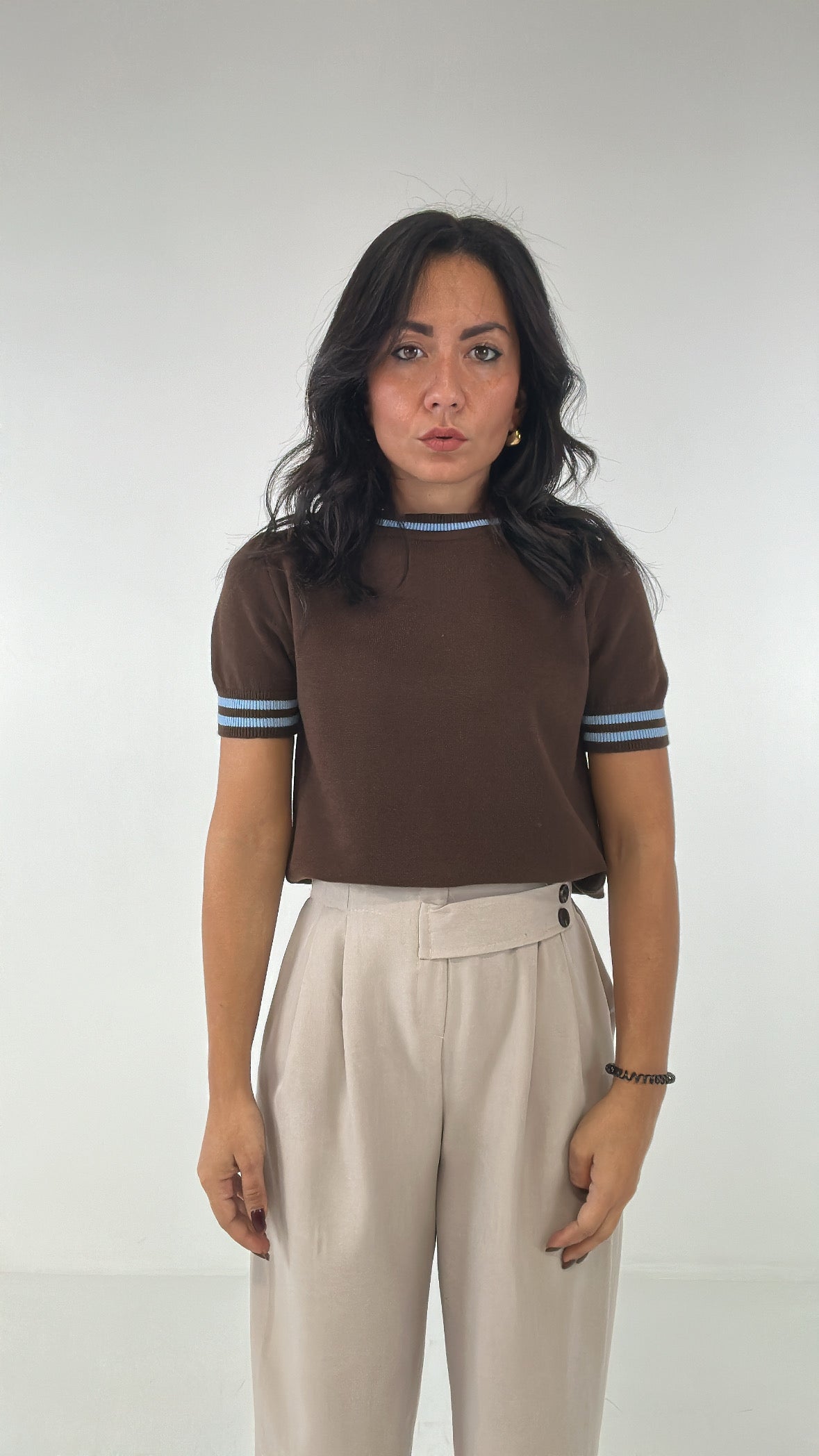 T-shirt RIGHINO - MARRONE