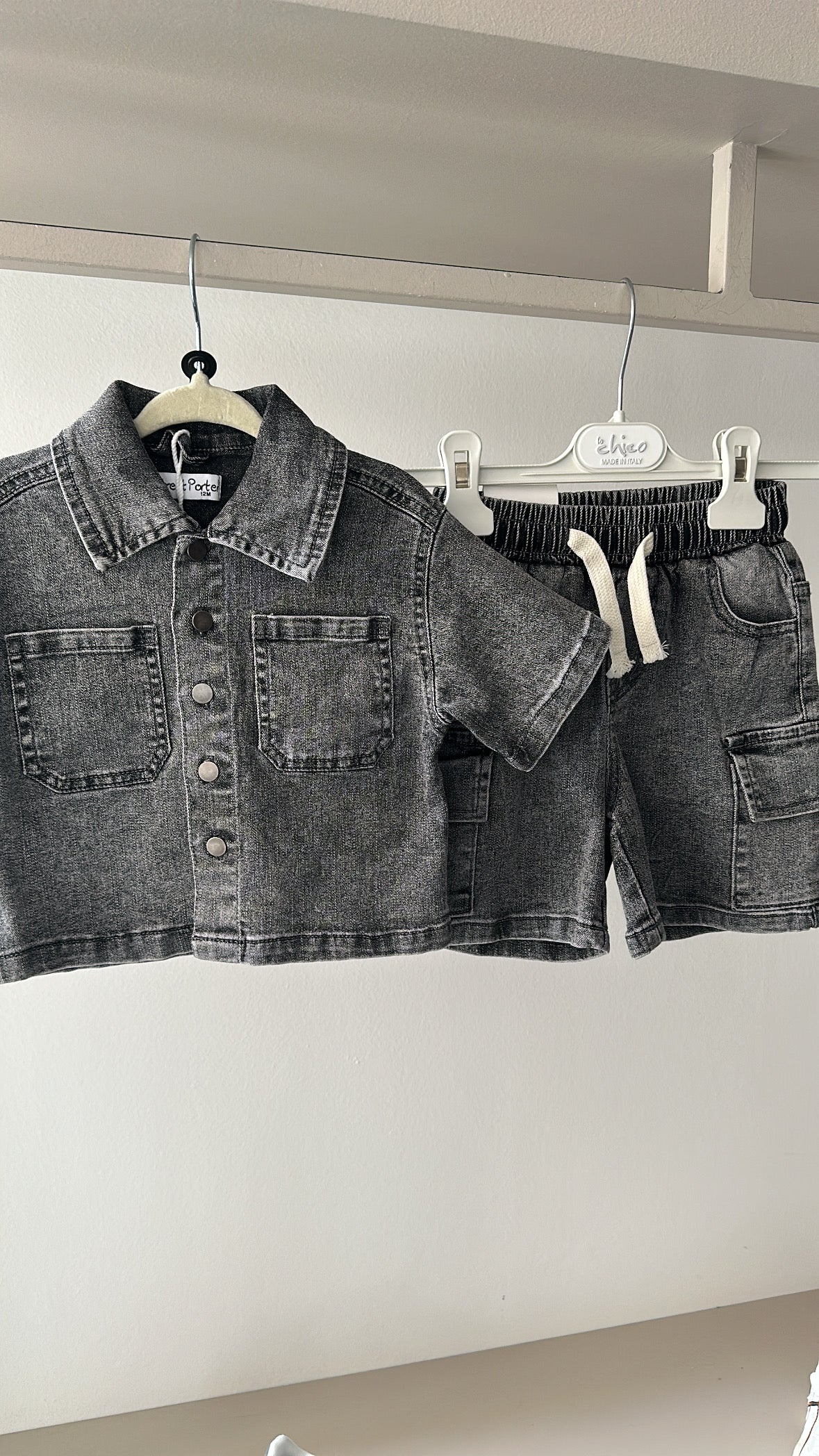 Completino JEANS DENIM 12-36M - NERO