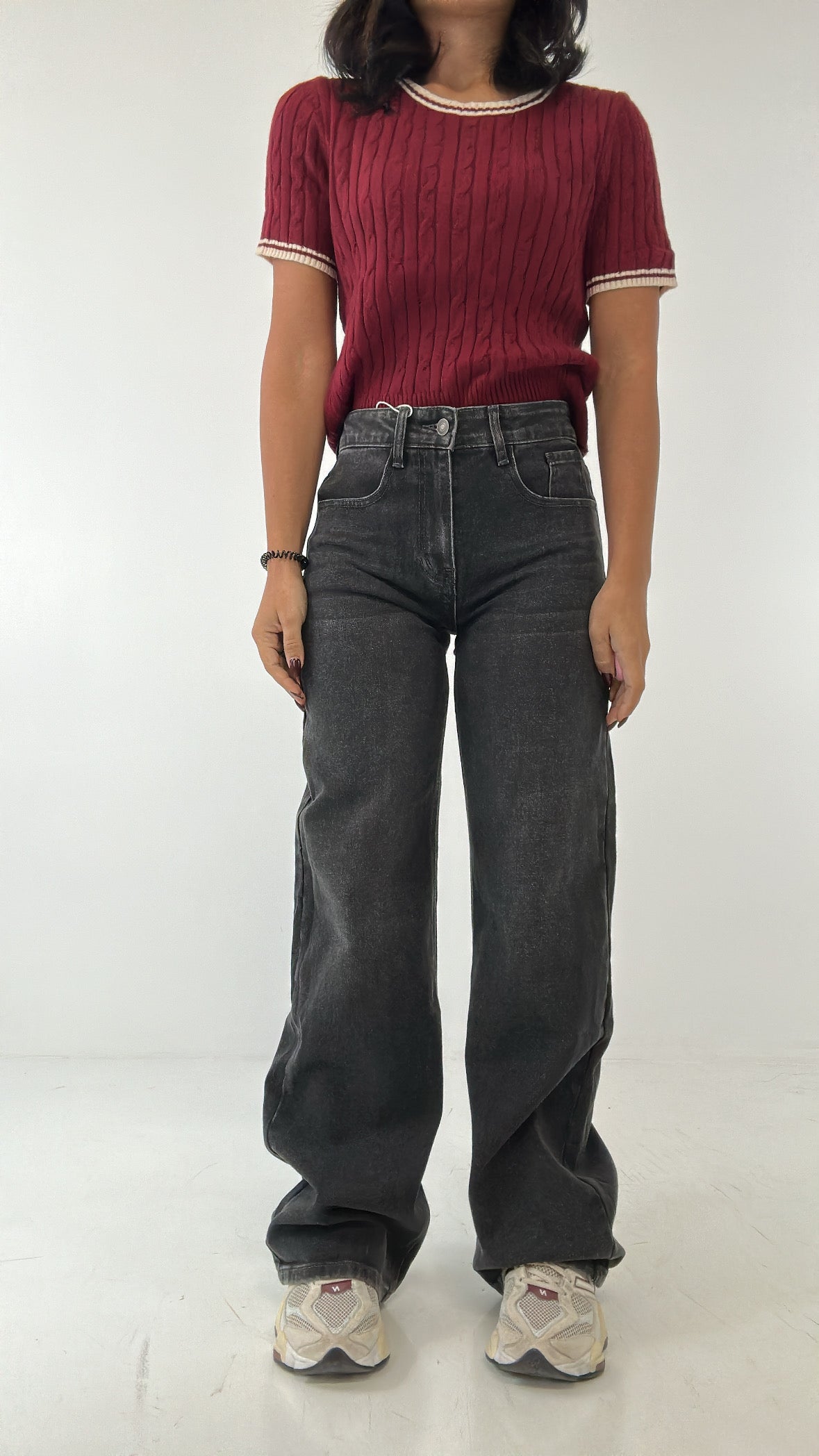 Jeans WIDE STREET25 - NERO
