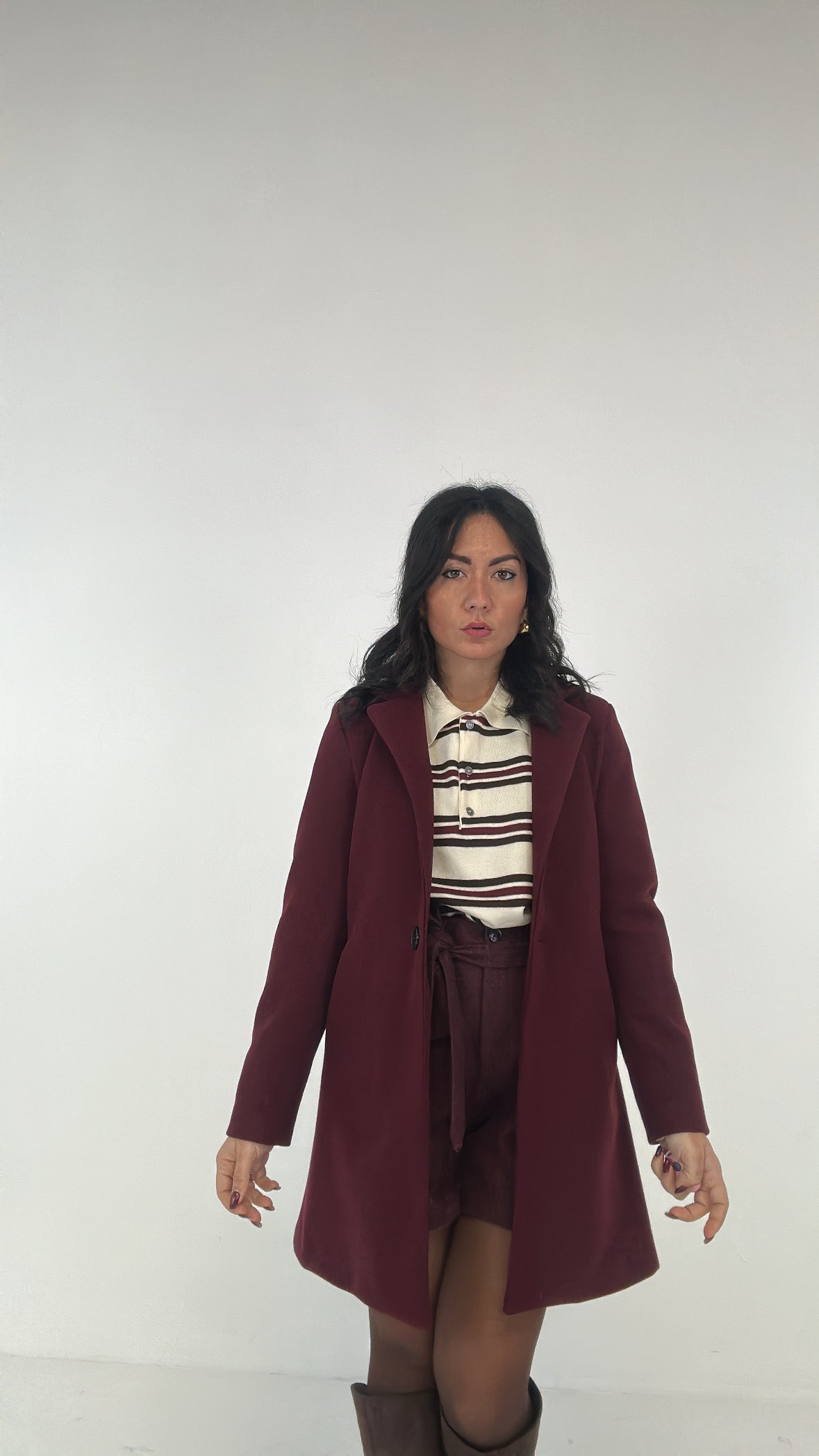 Cappotto REGULAR - BORDEAUX