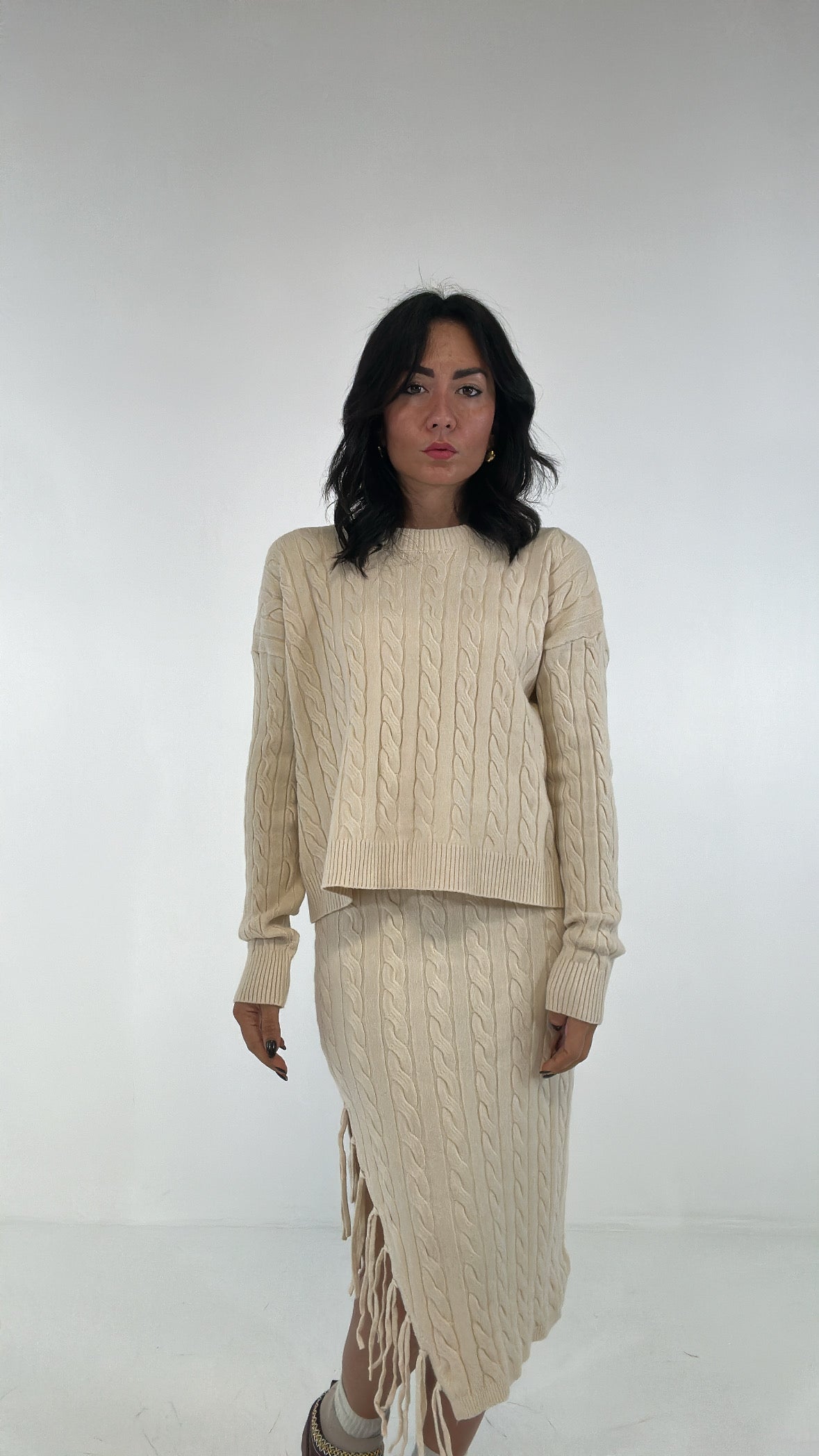 Completo TRECCE CON GONNA - BEIGE