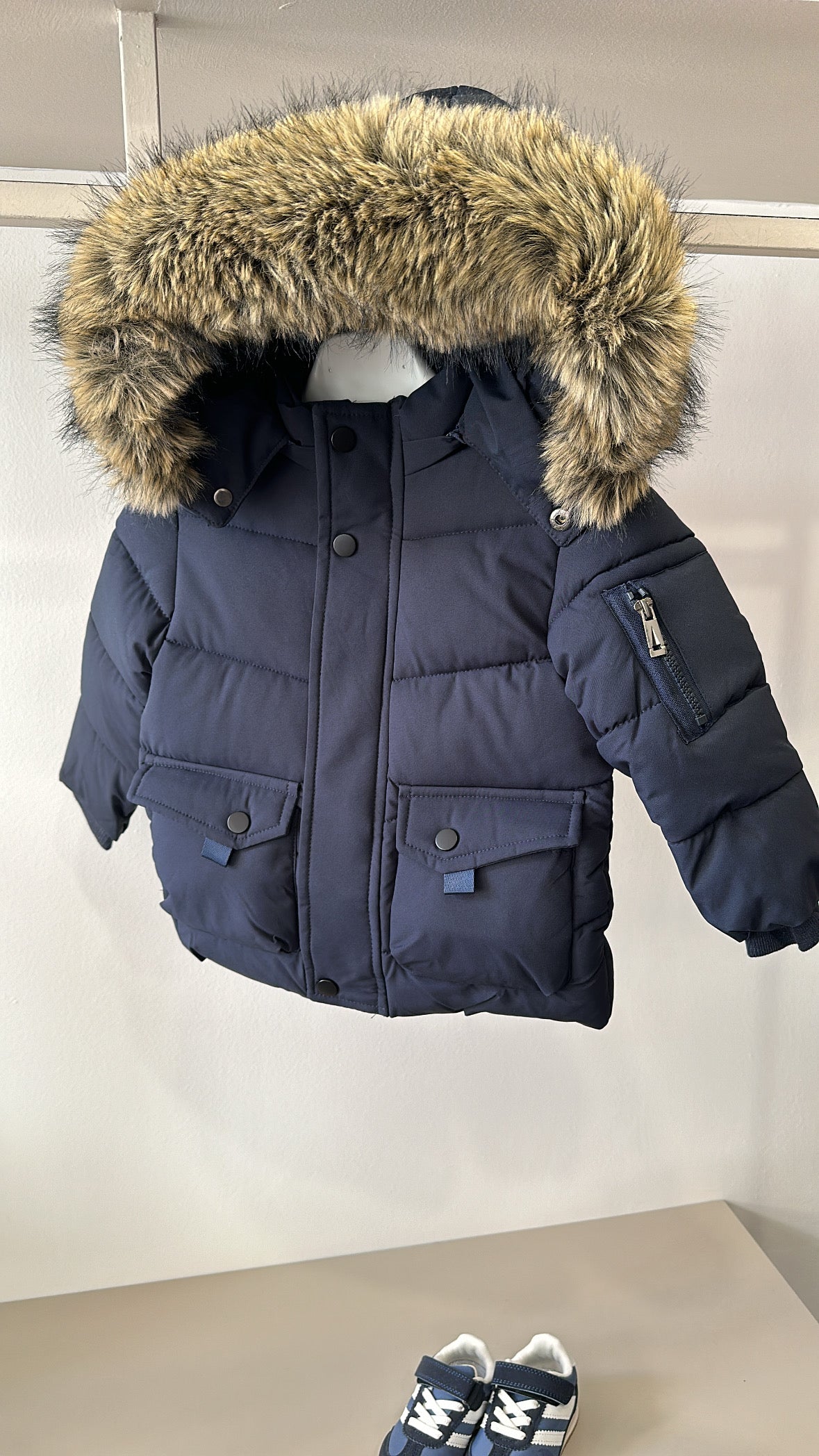 Giubbino CON PELLICCIA 12-36M - BLU