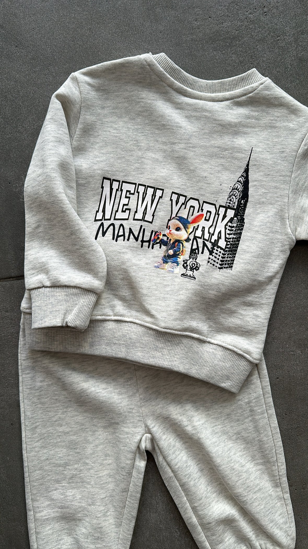 Tuta NEW YORK 6-36M - GRIGIO