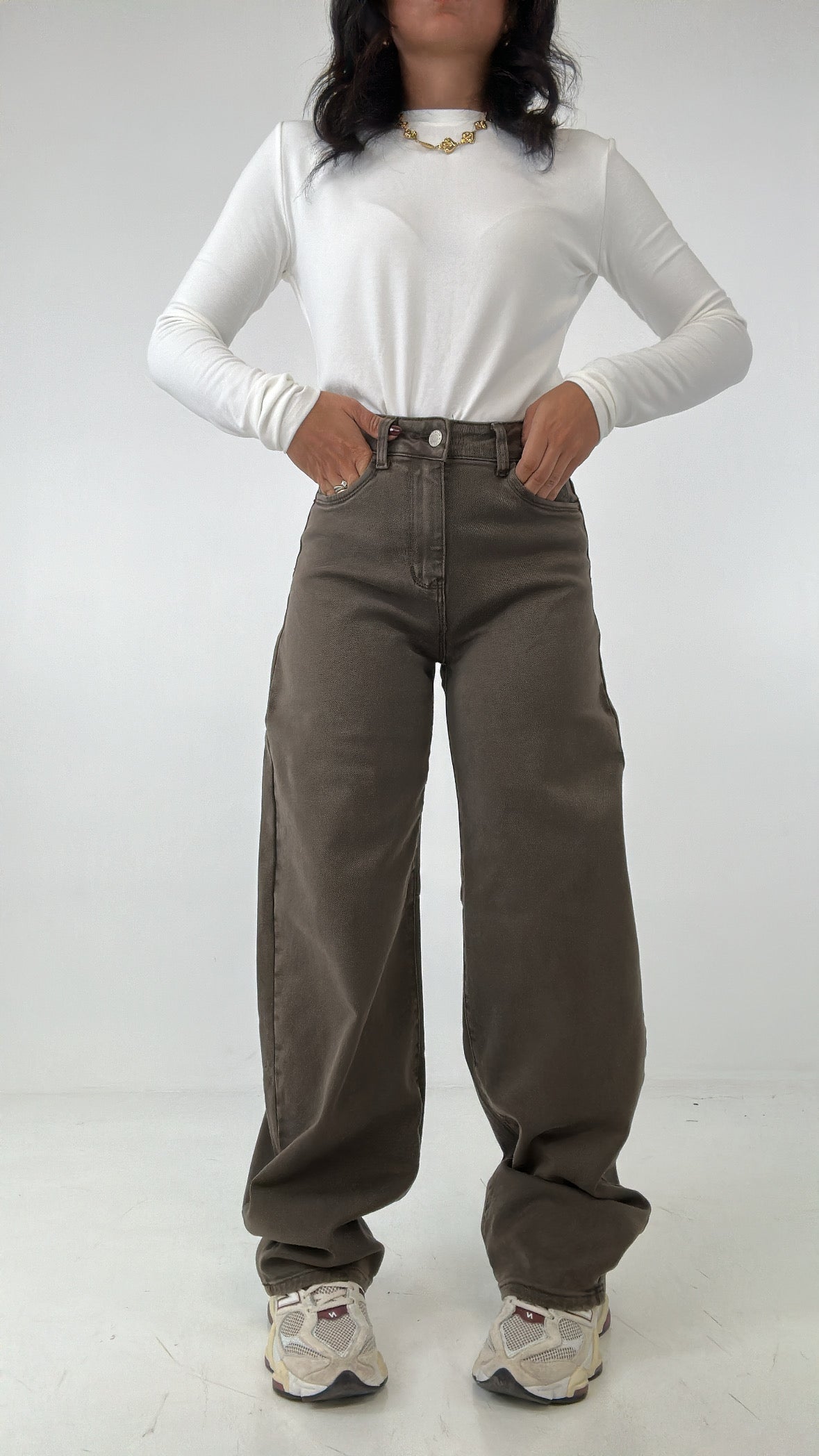 Jeans BAGGY COLOR - KHAKI