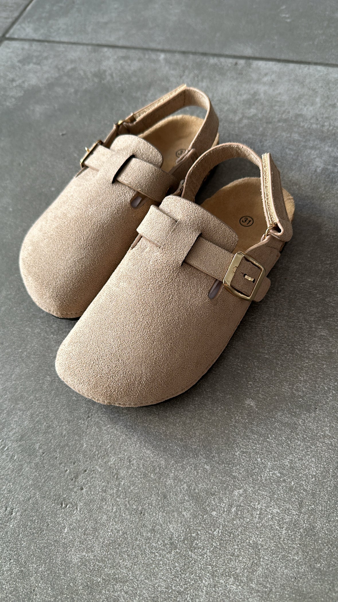 Ciabatta IN CAMOSCIO - BEIGE