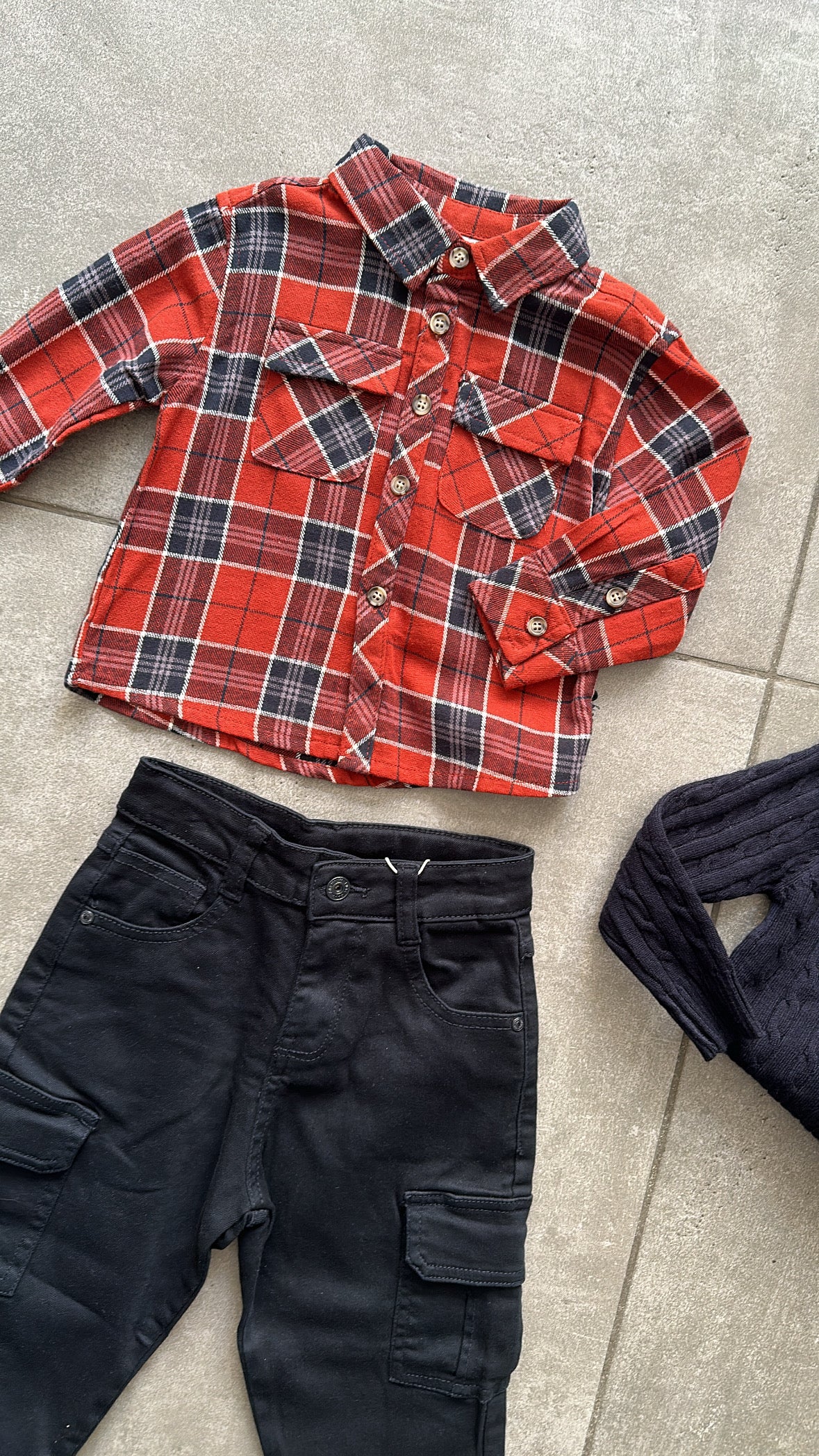 Camicia QUADRI 12-36M - RUGGINE