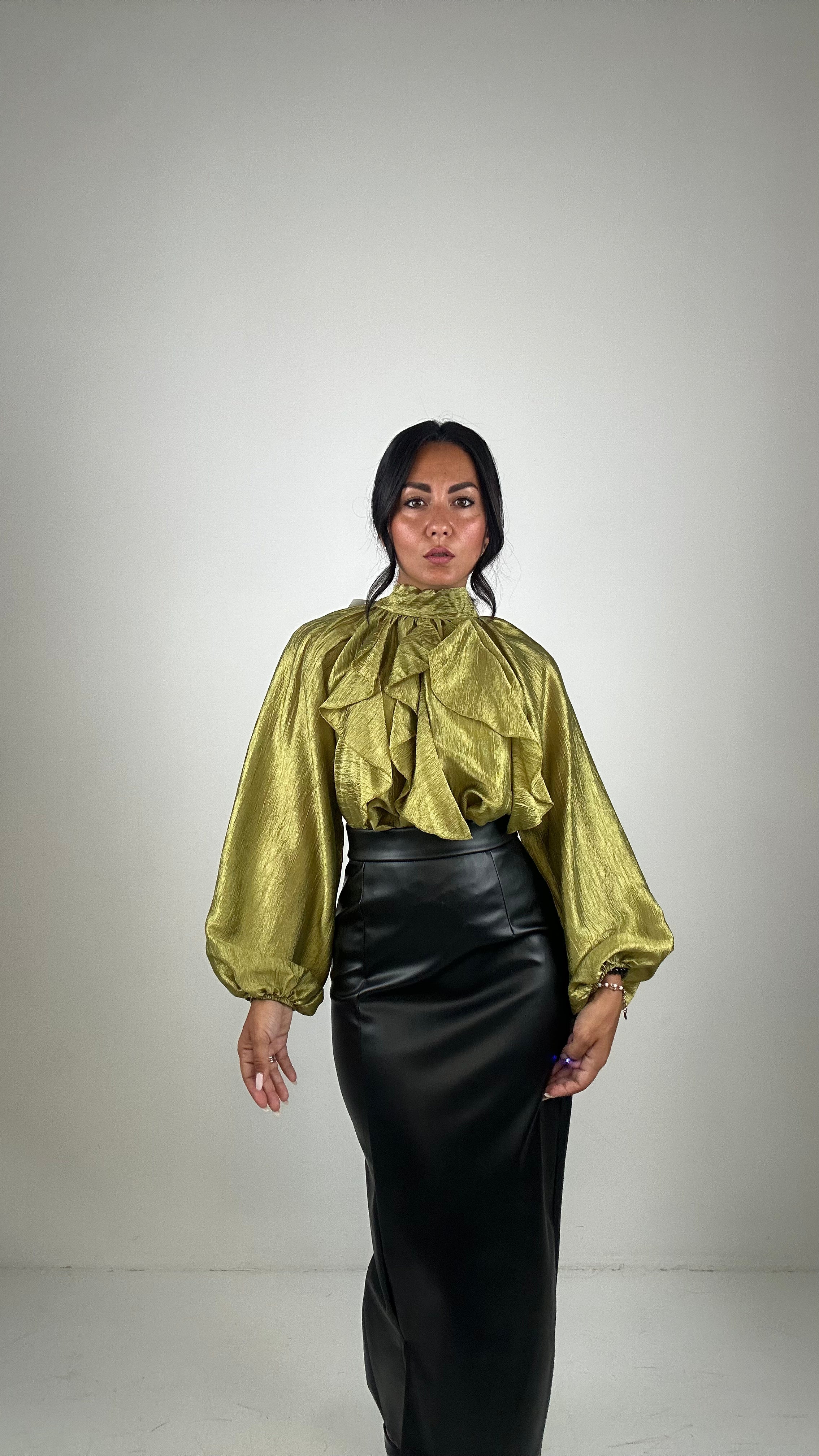 Camicia ROUGES CRISE - VERDE LIME