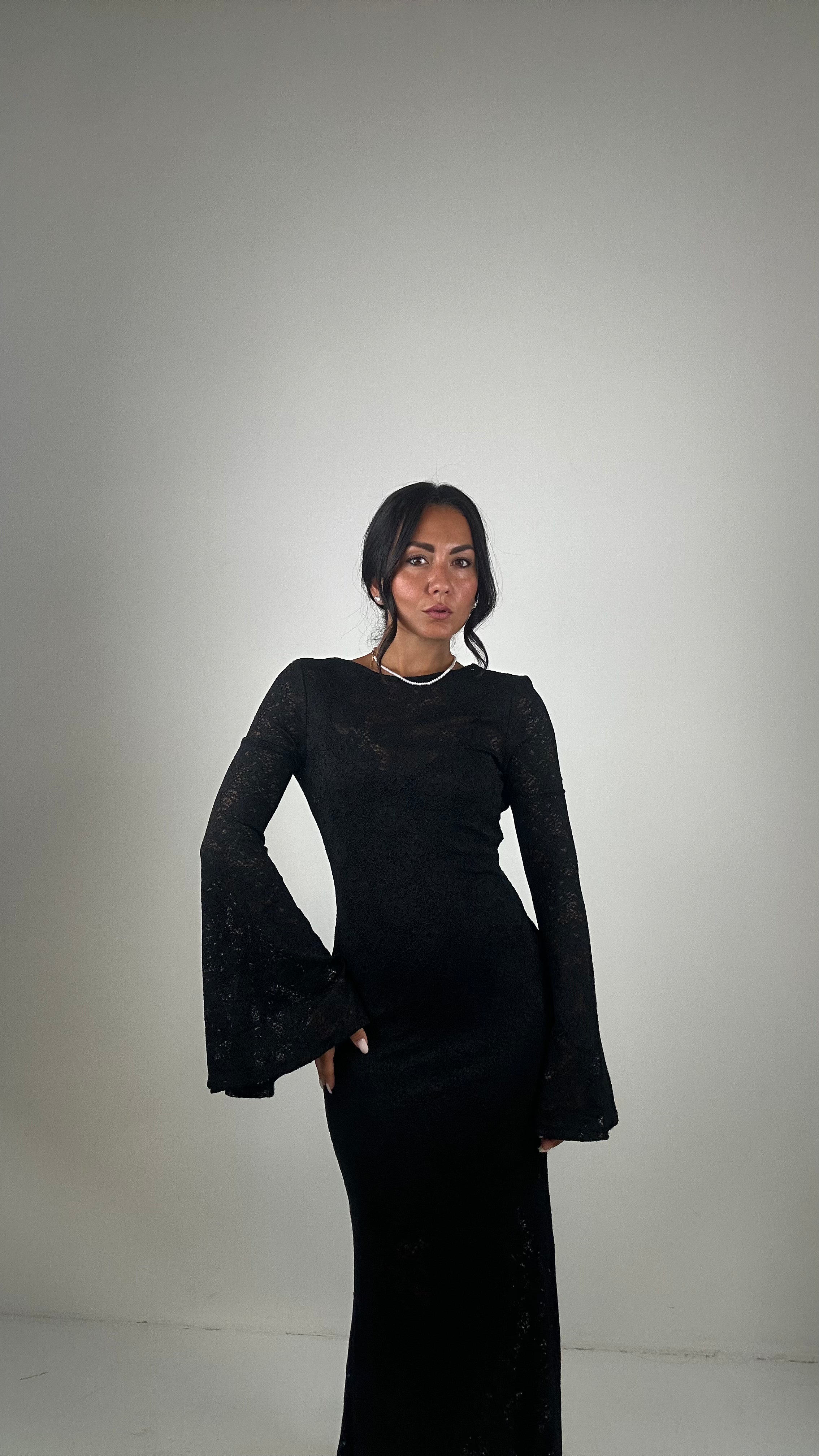 Vestito IN PIZZO MADAMA - NERO