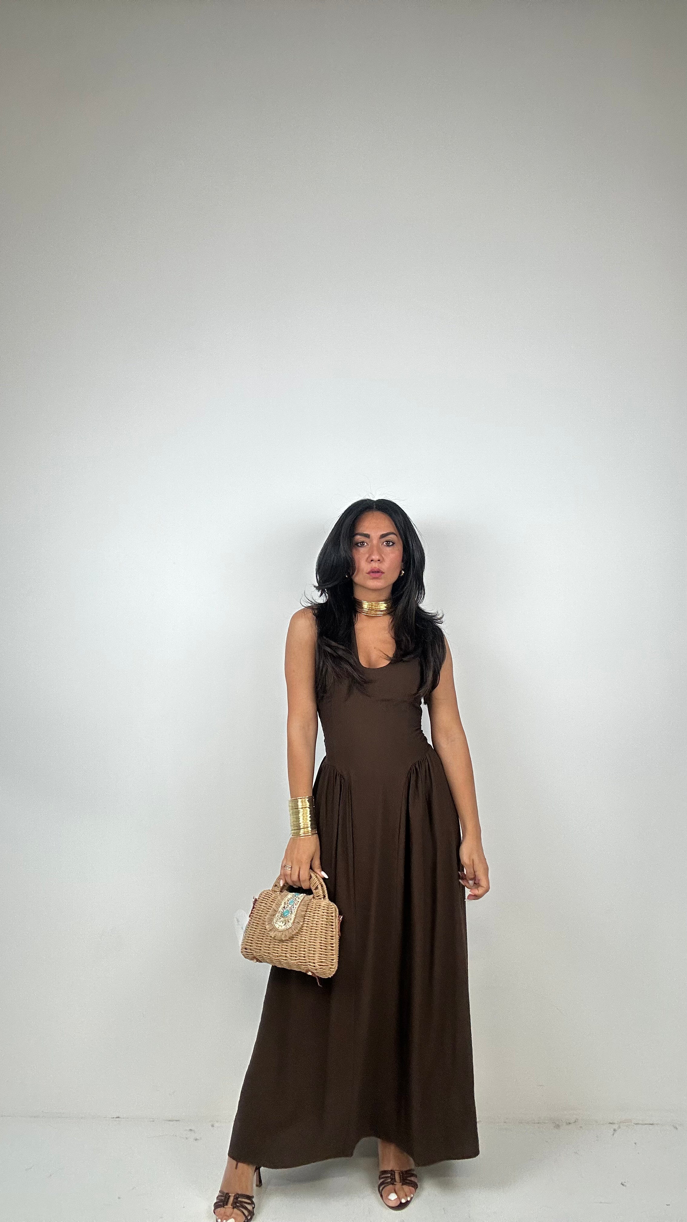 Vestito ESME - MARRONE