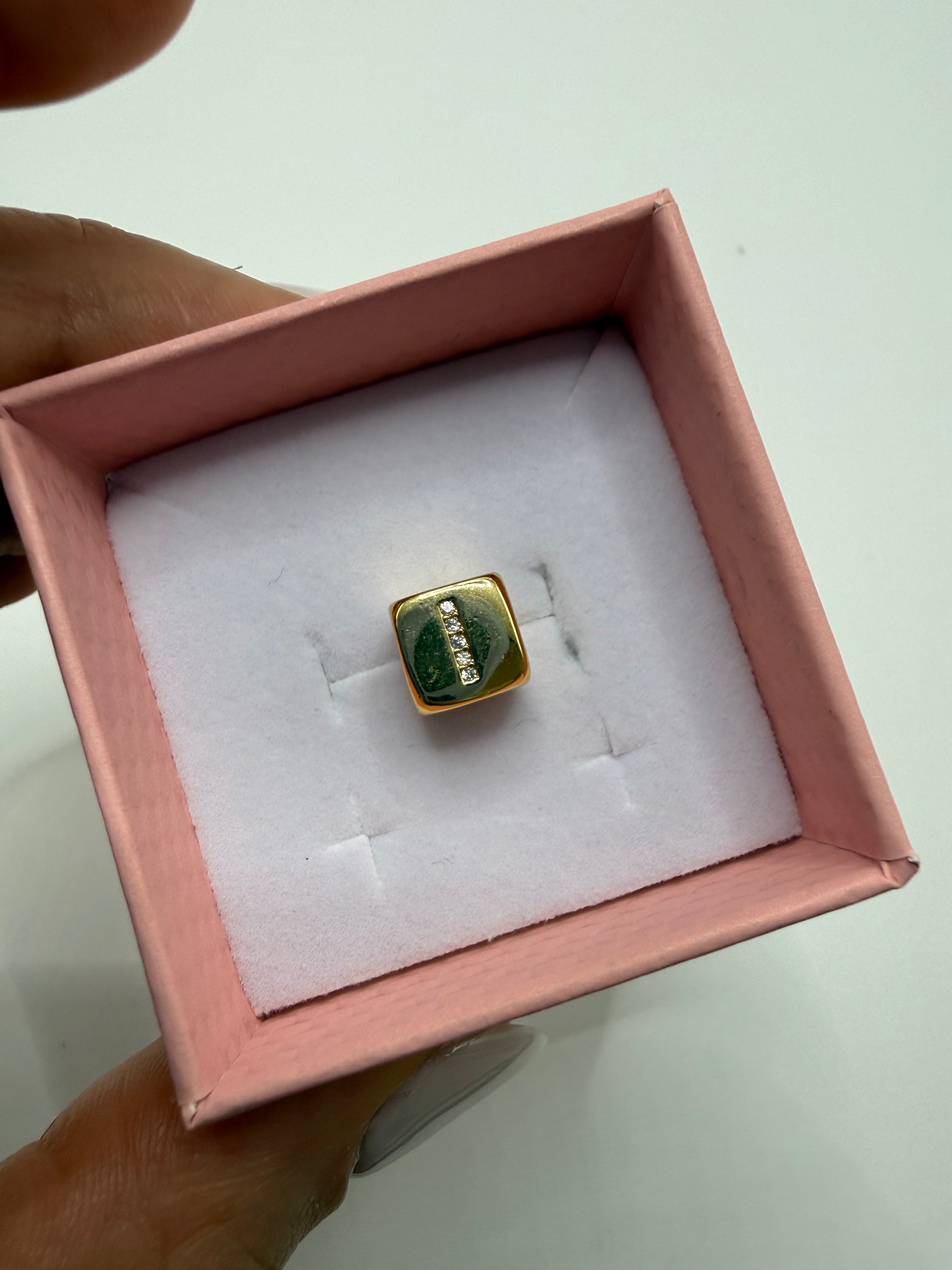 Charm CUBE LETTERA ORO - I