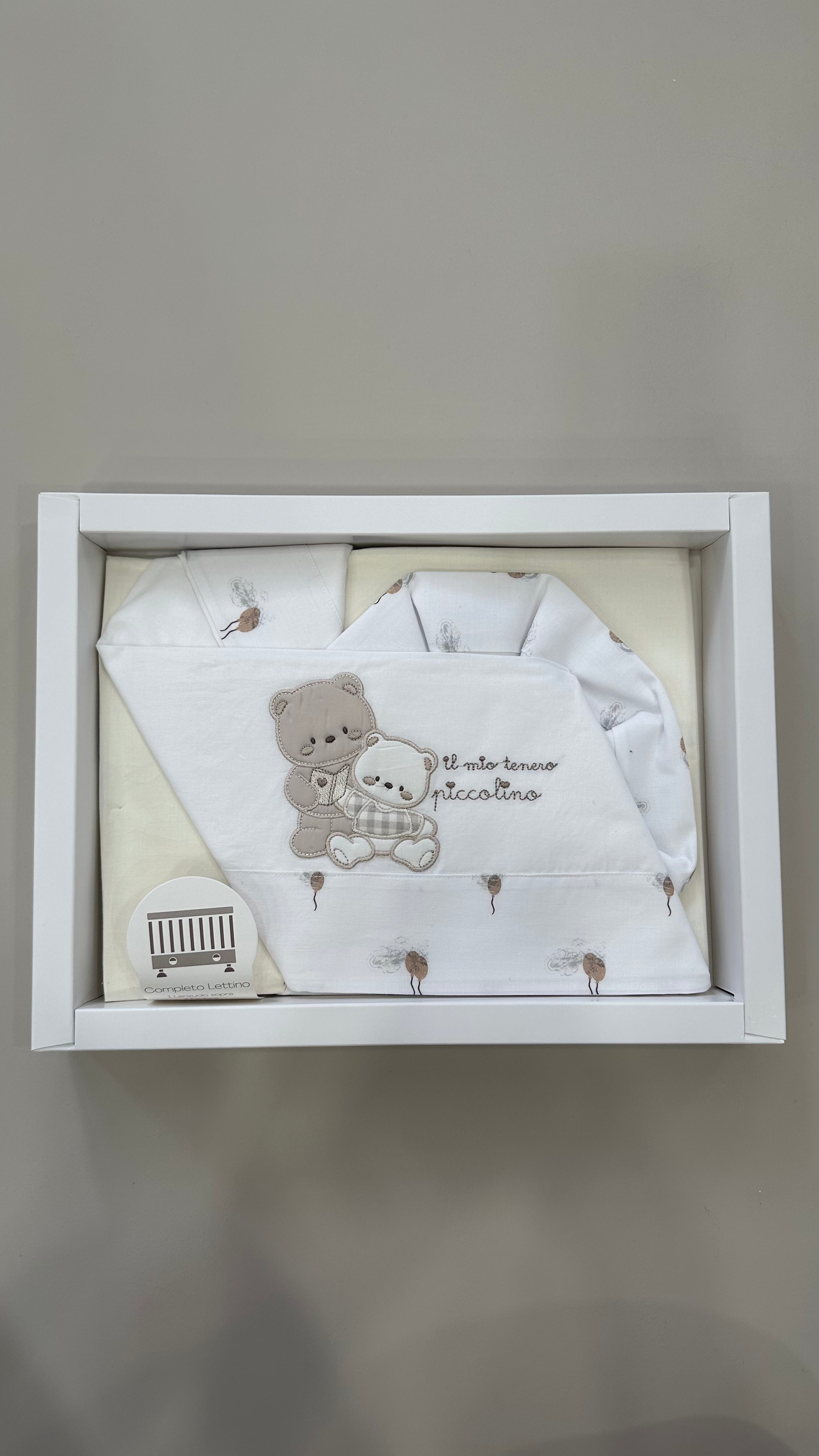 Lenzuola CULLA IL MIO TENERO PICCOLINO CM 60x120 - BEIGE