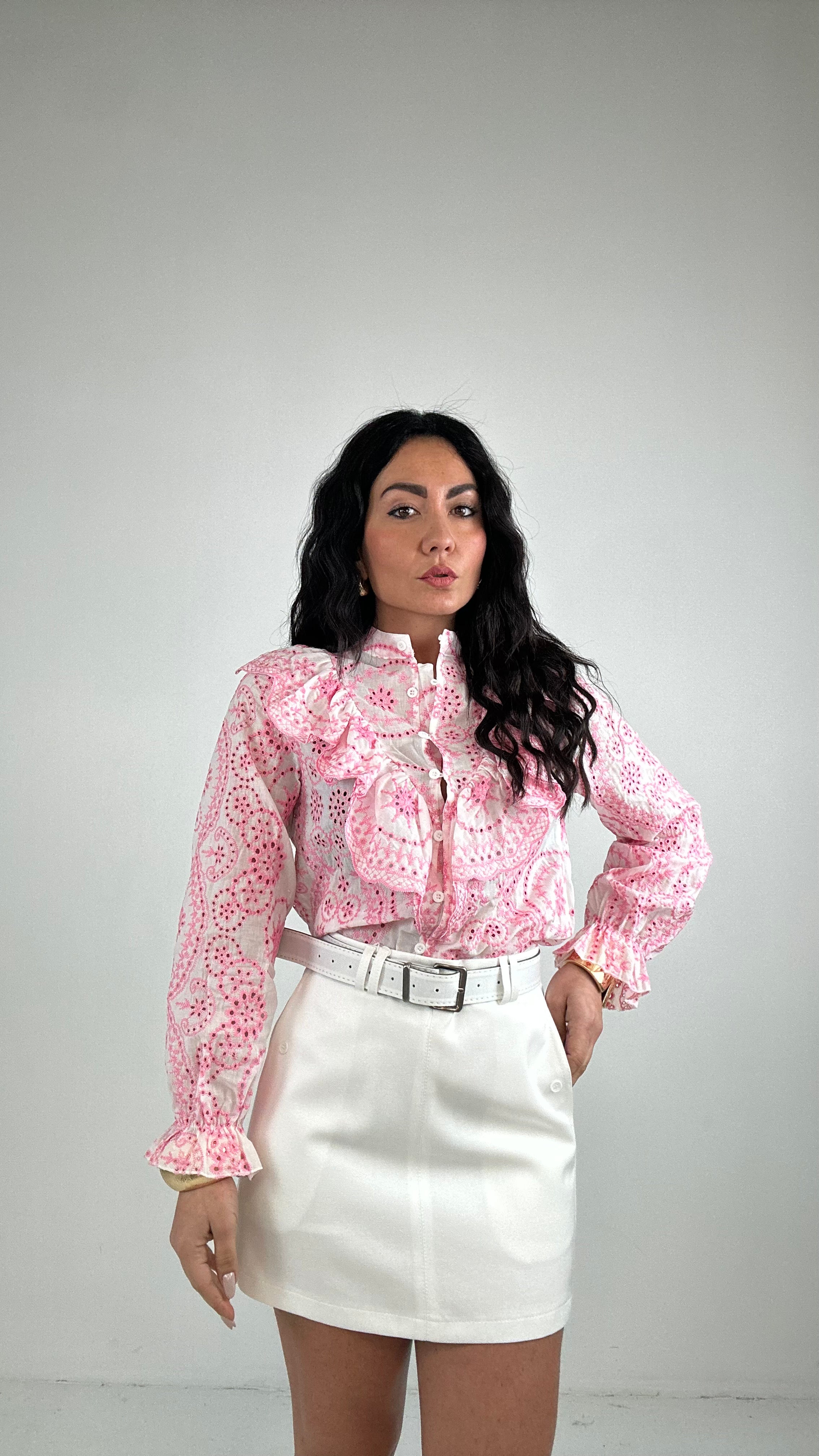 Gonna CON CINTURA TOP - BIANCO