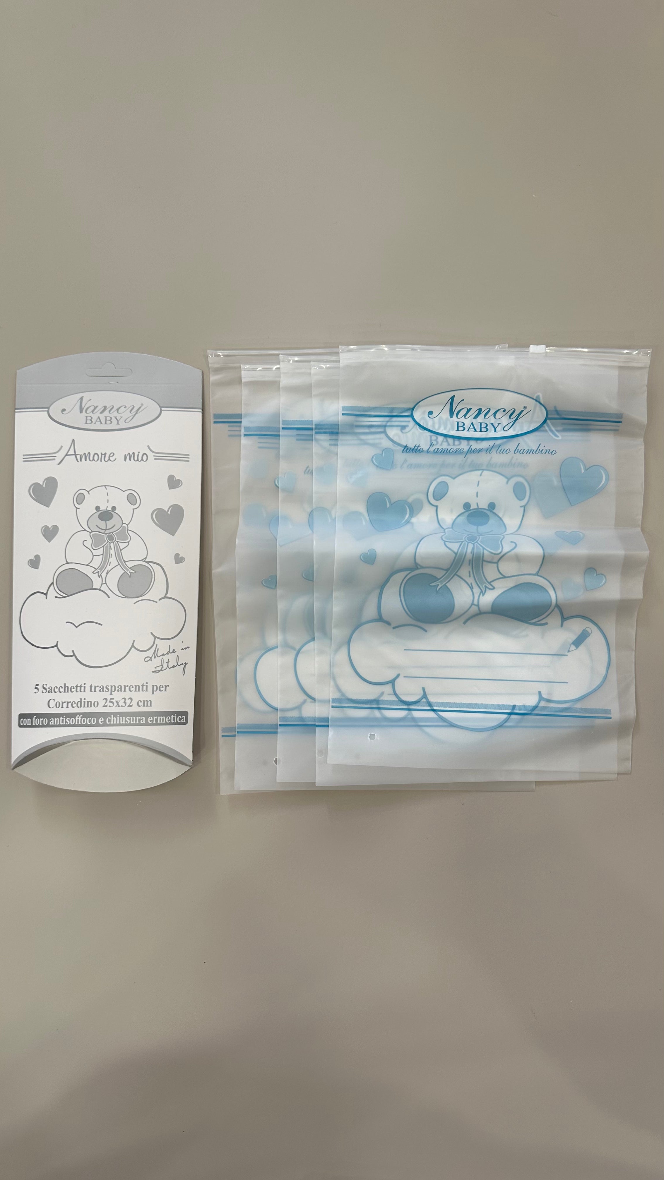 Set 5 SACCHETTI PER CORREDINO - CEL