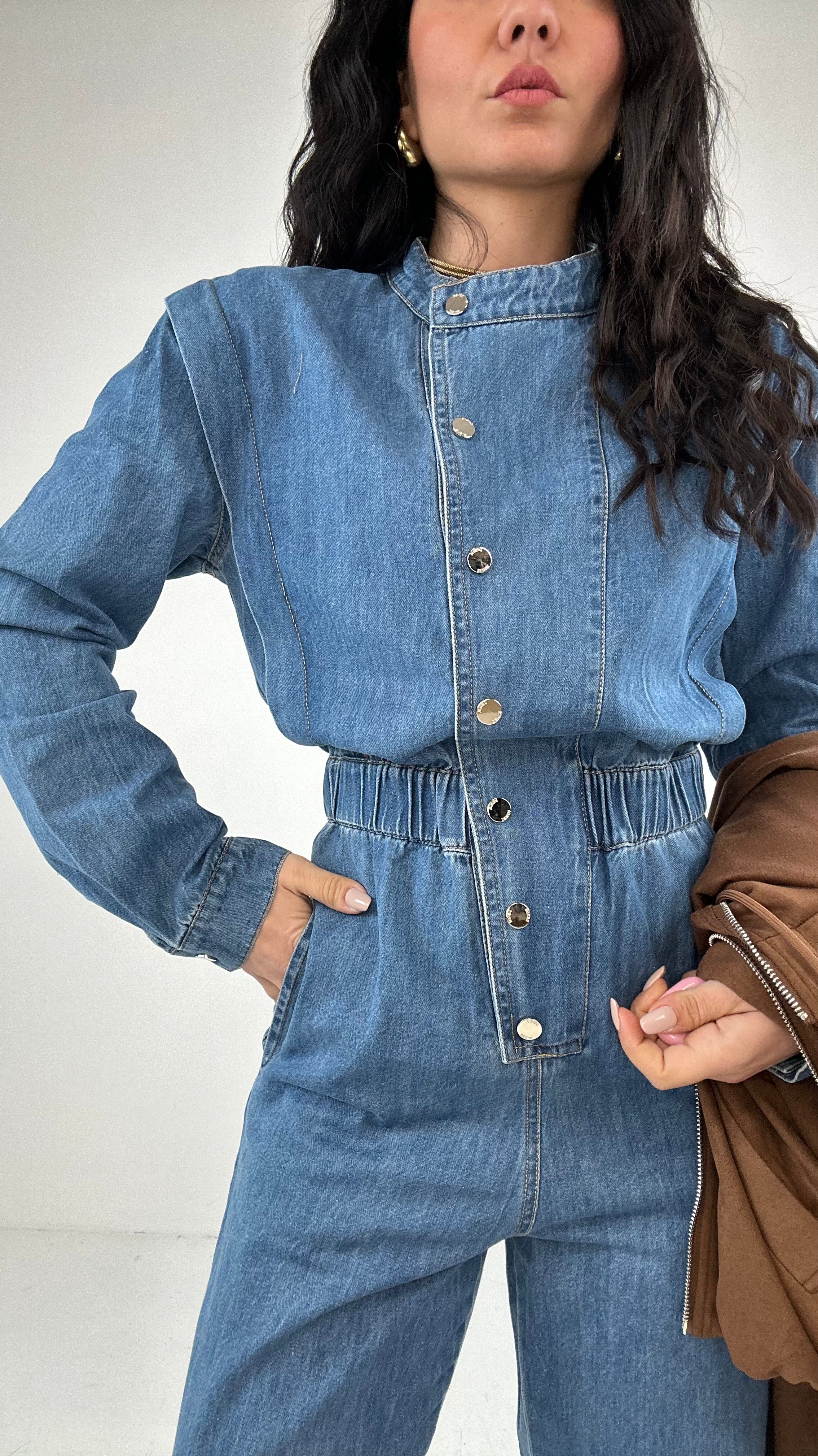 Tuta DENIM FINTASPALLINA - JEANS