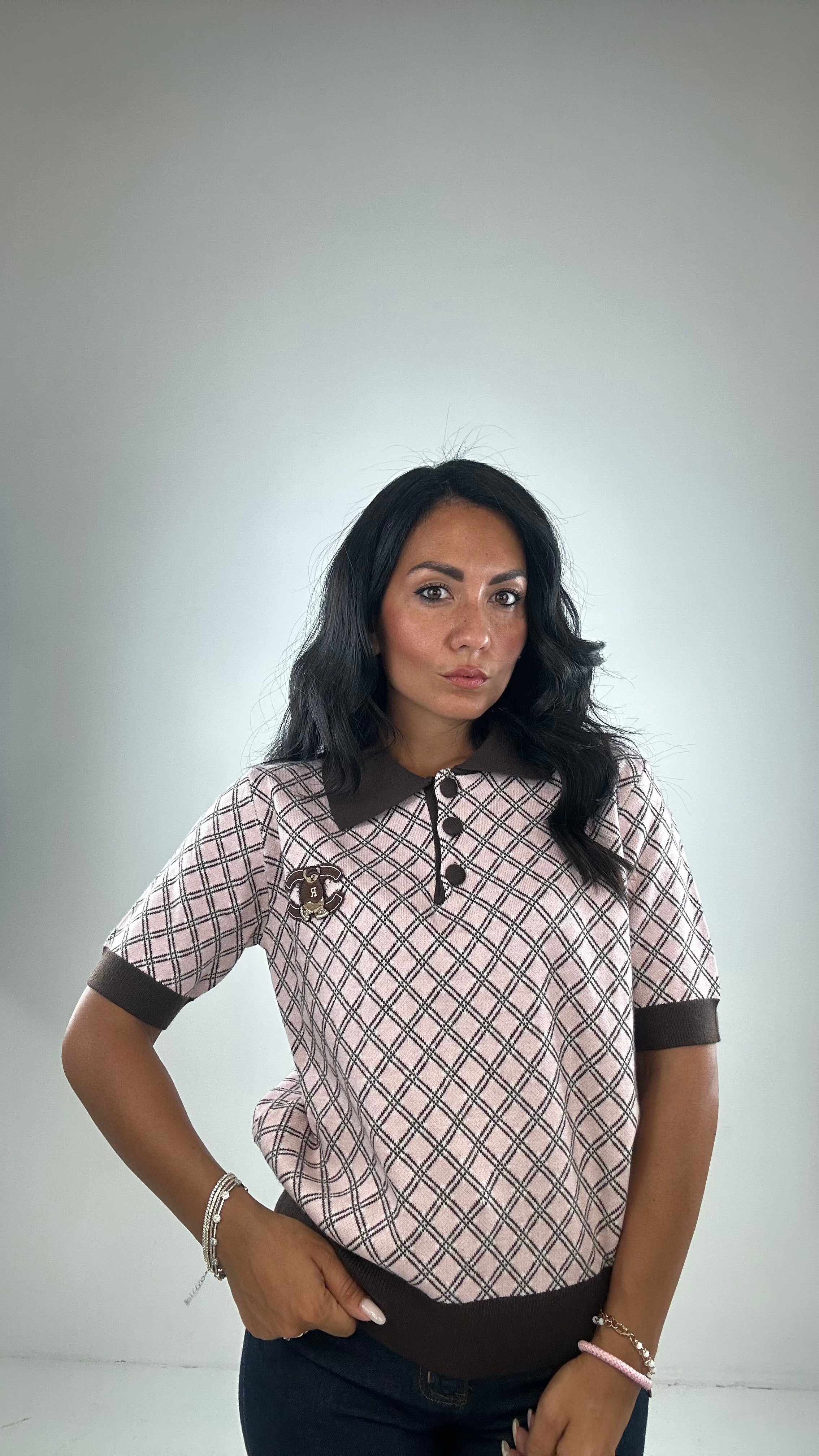 Polo ROMBO CHANNY - ROSA