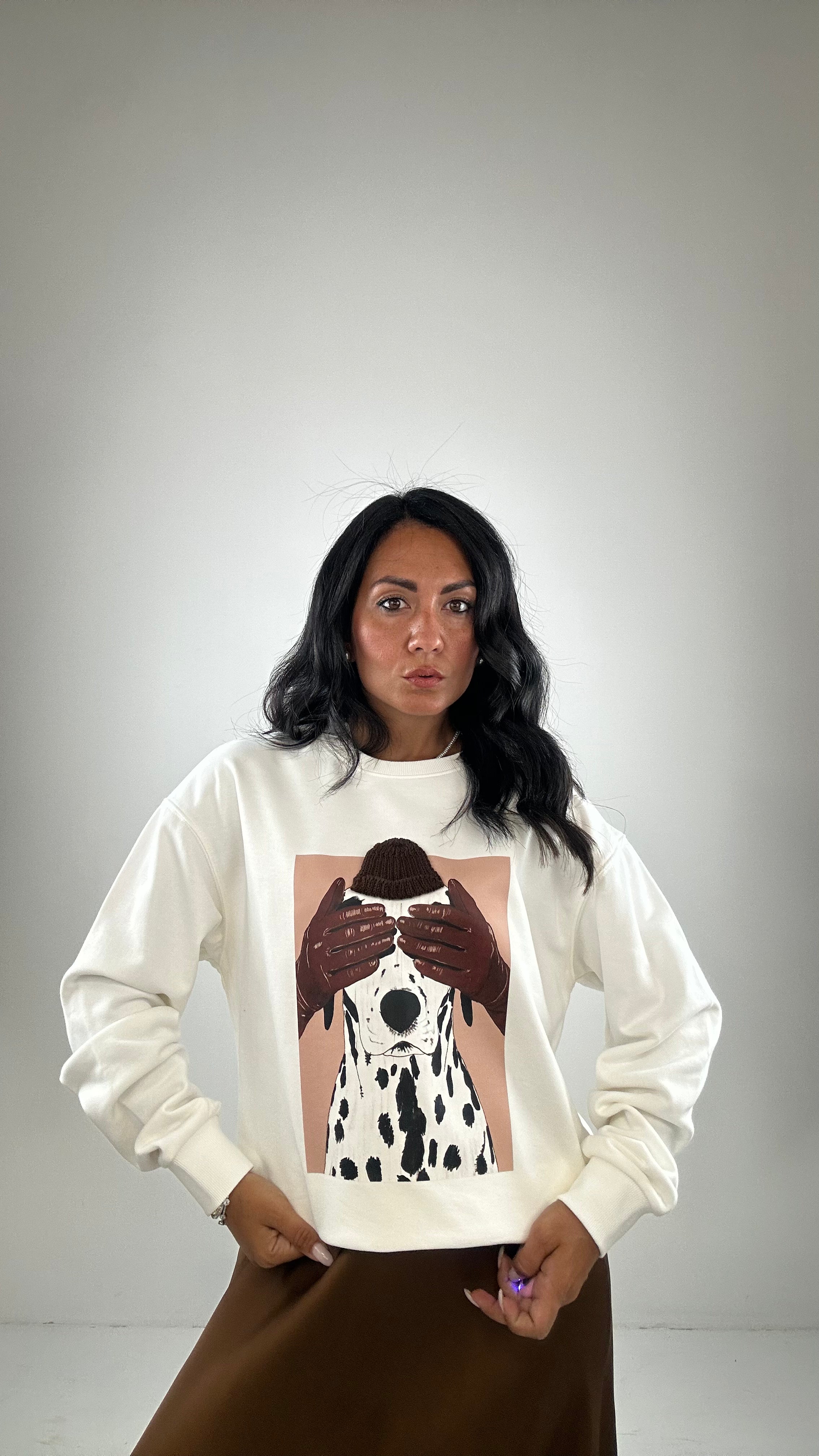 Felpa DALMATA - BIANCO