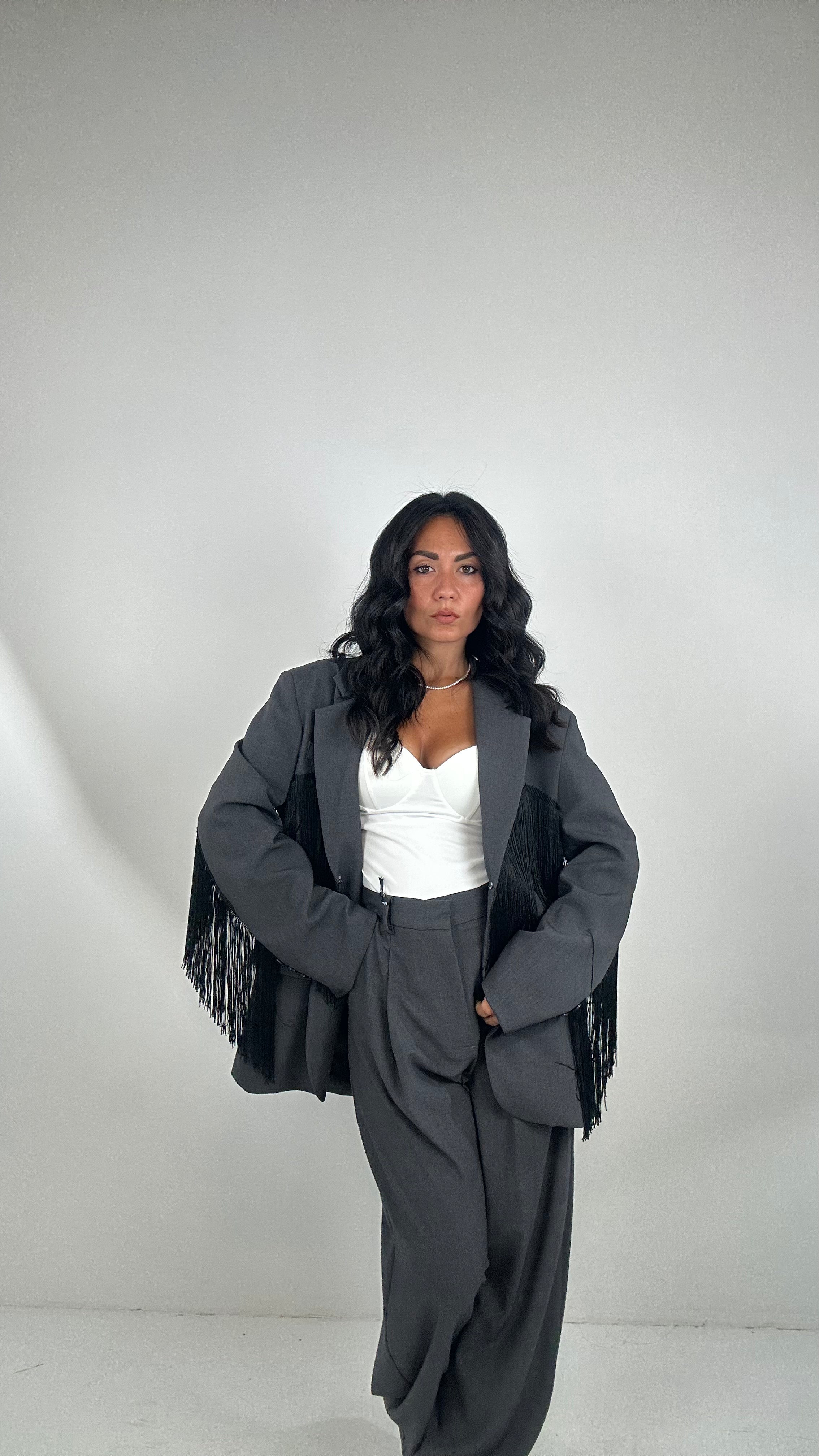 Pantalone LUMINA SARTORIALE - GRIGIO