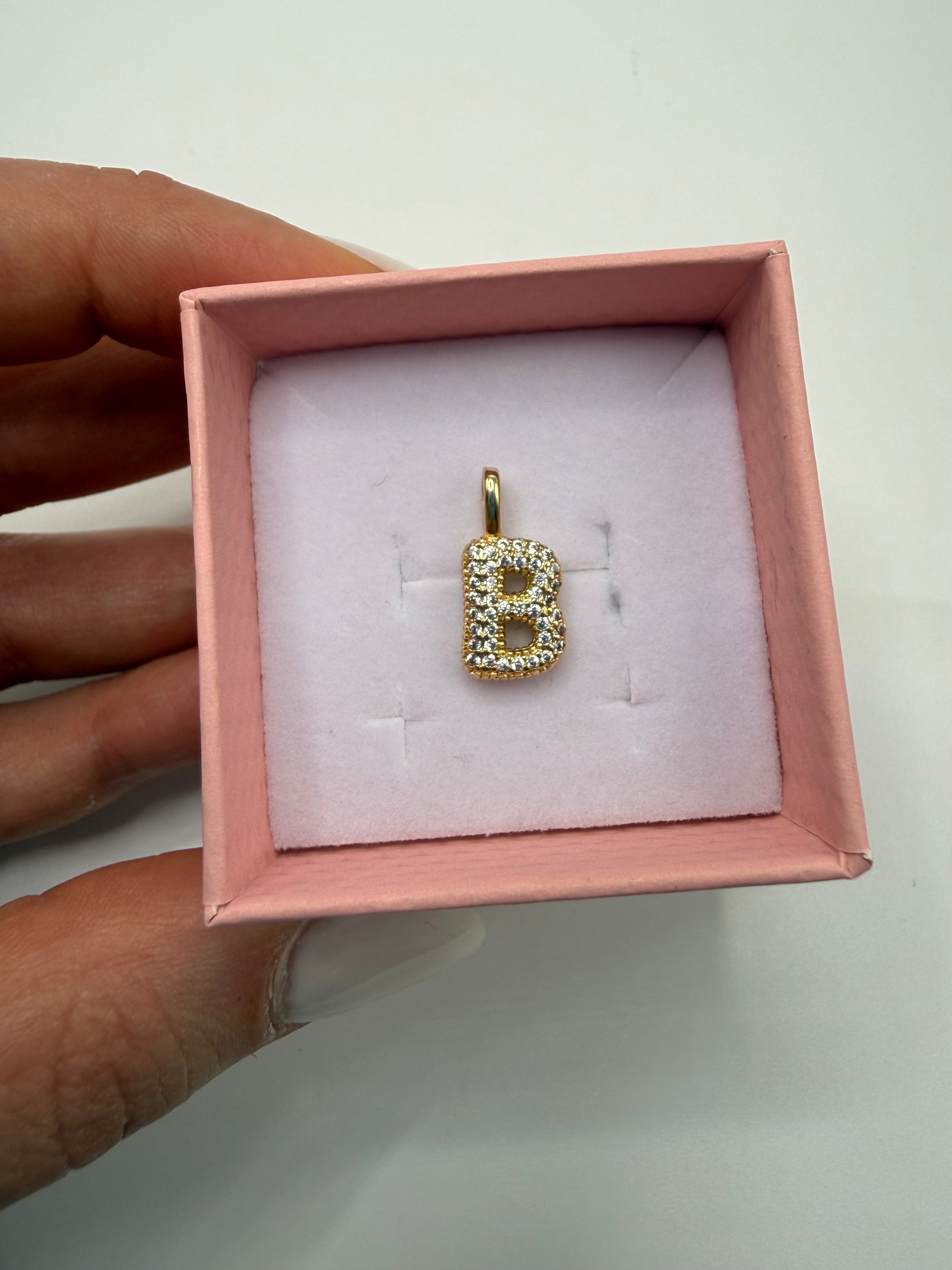 Lettera ORO SINGOLA CHARM - B