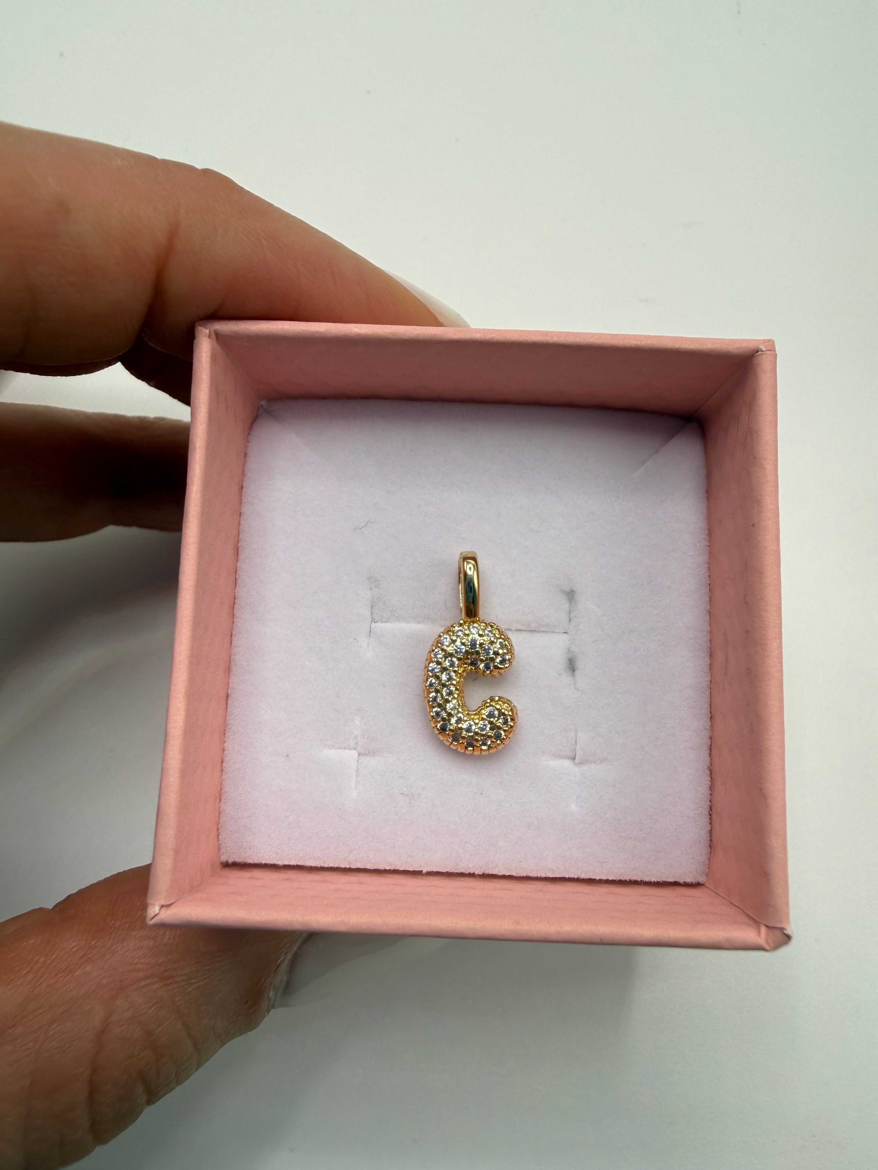 Lettera ORO SINGOLA CHARM - C