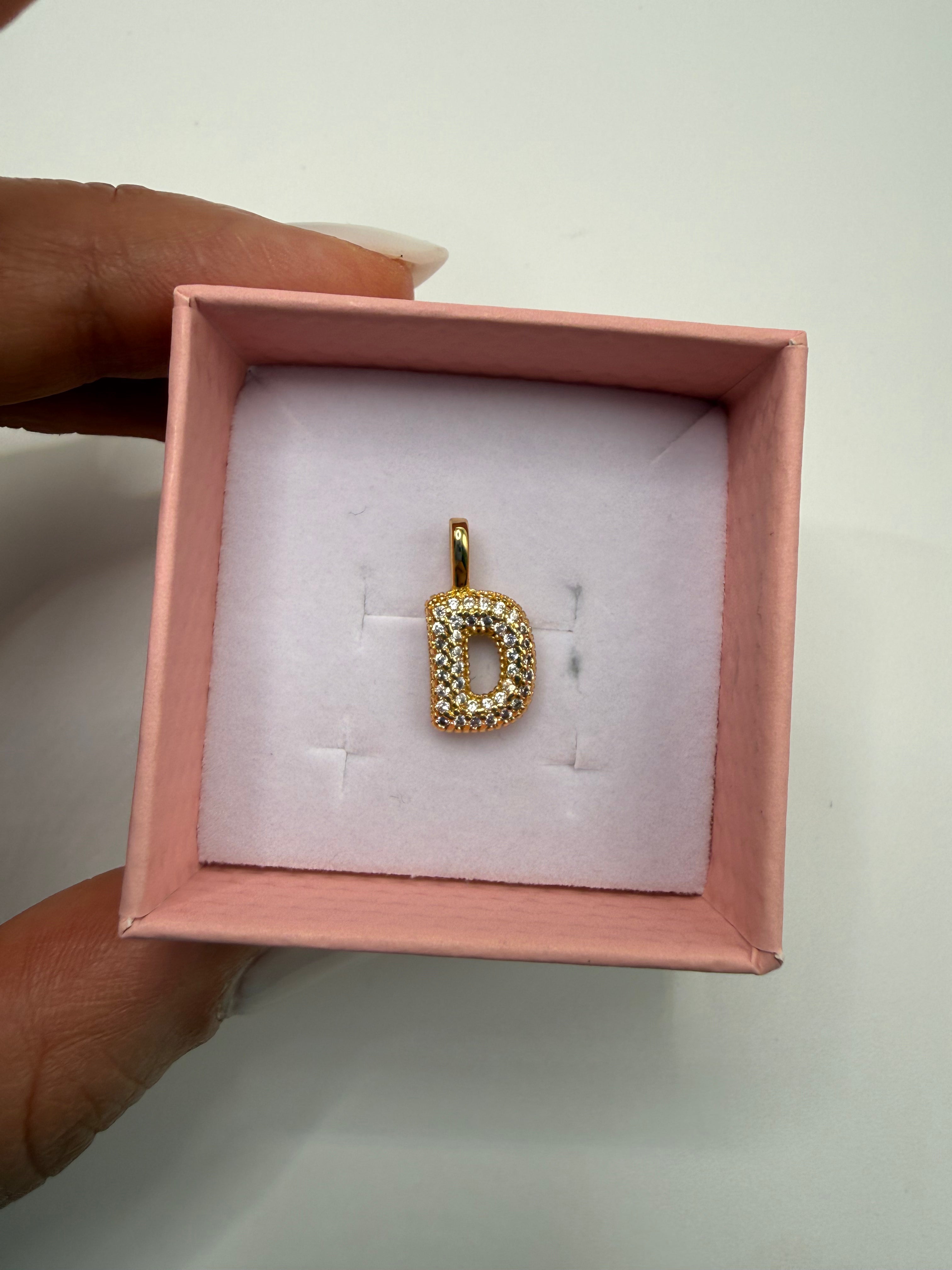 Lettera ORO SINGOLA CHARM - D