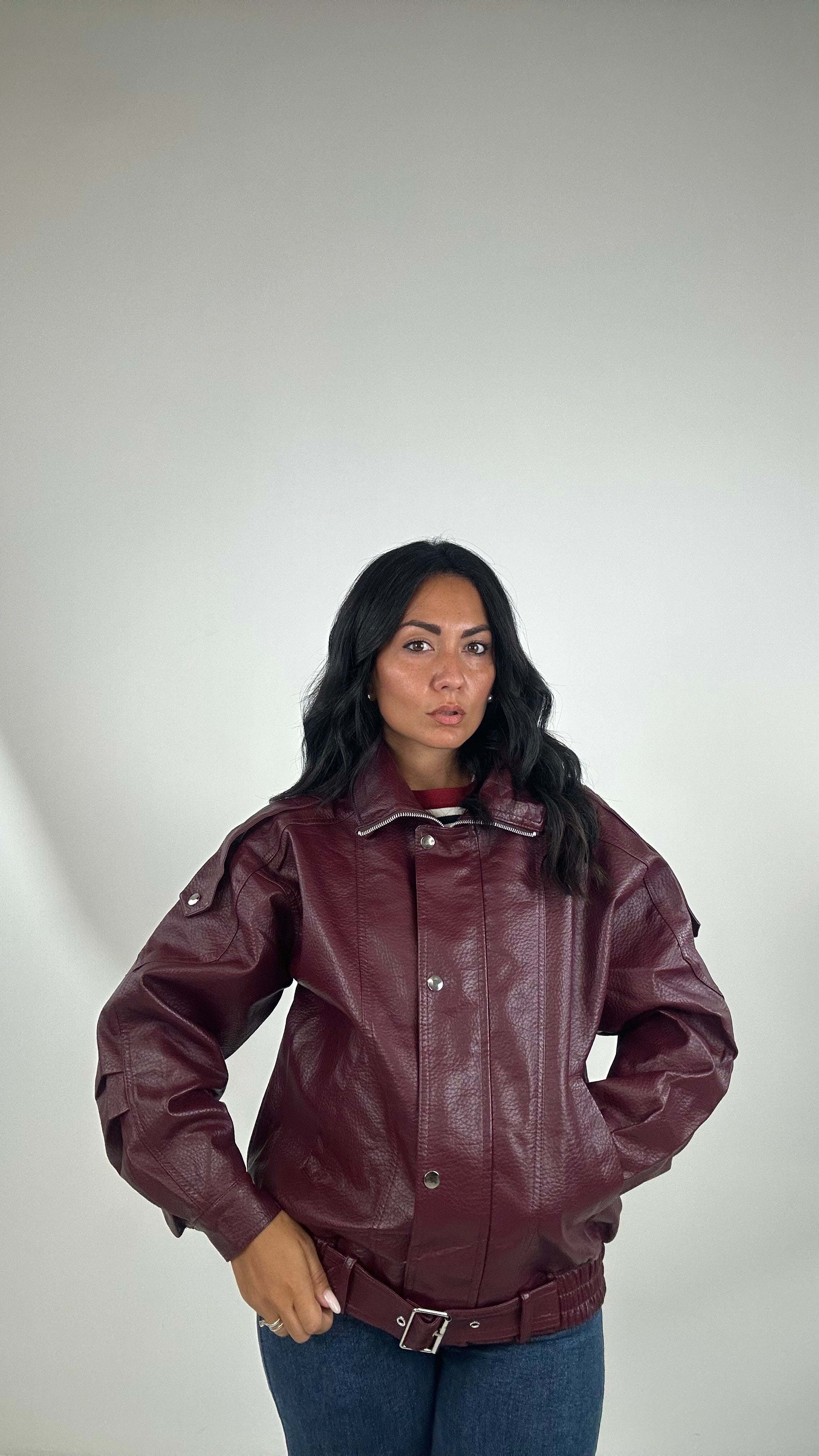 Giubbino ECOPELLE MADAME - BORDEAUX