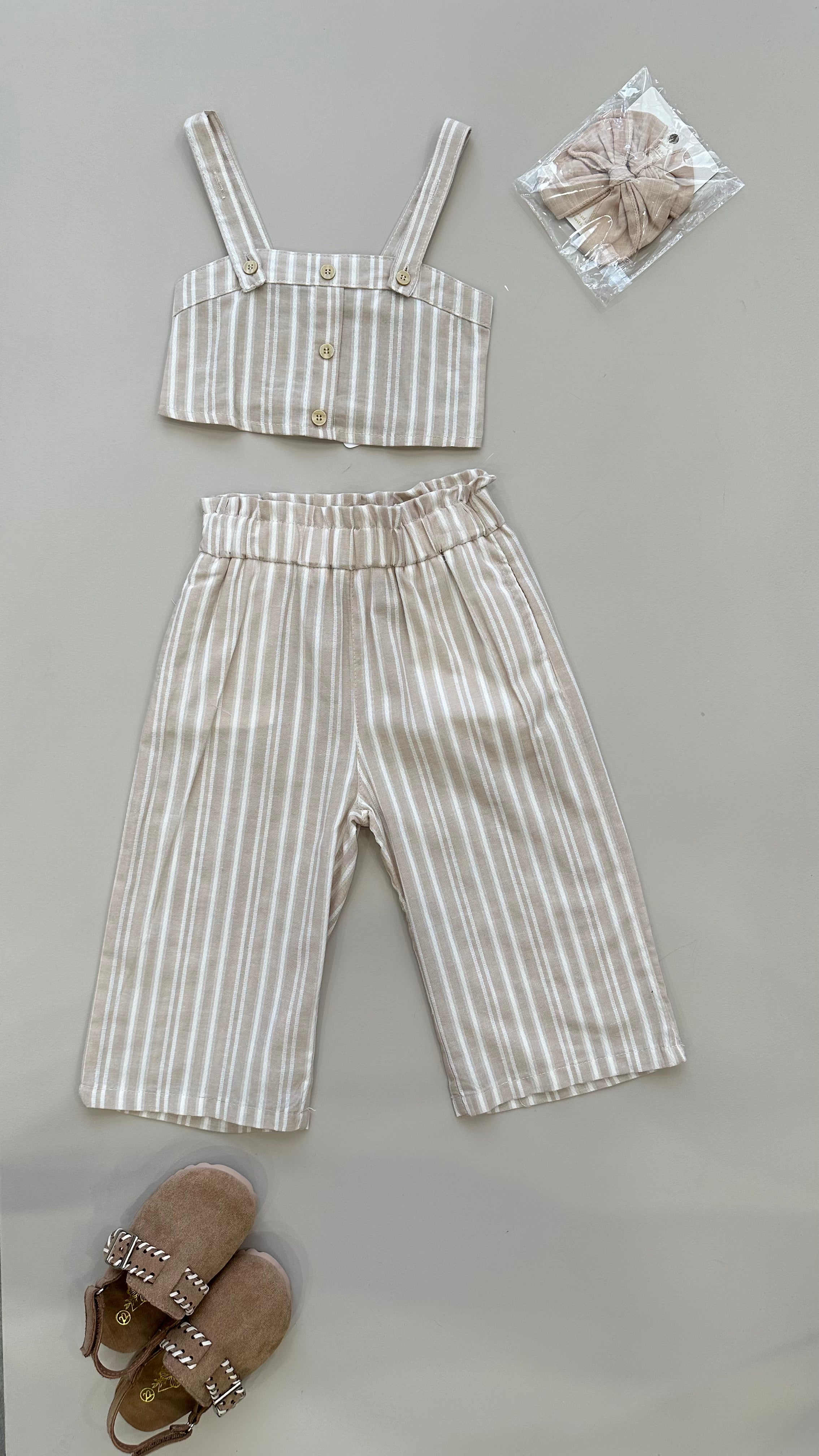 Coordinato CON TOP 12-36M - BEIGE