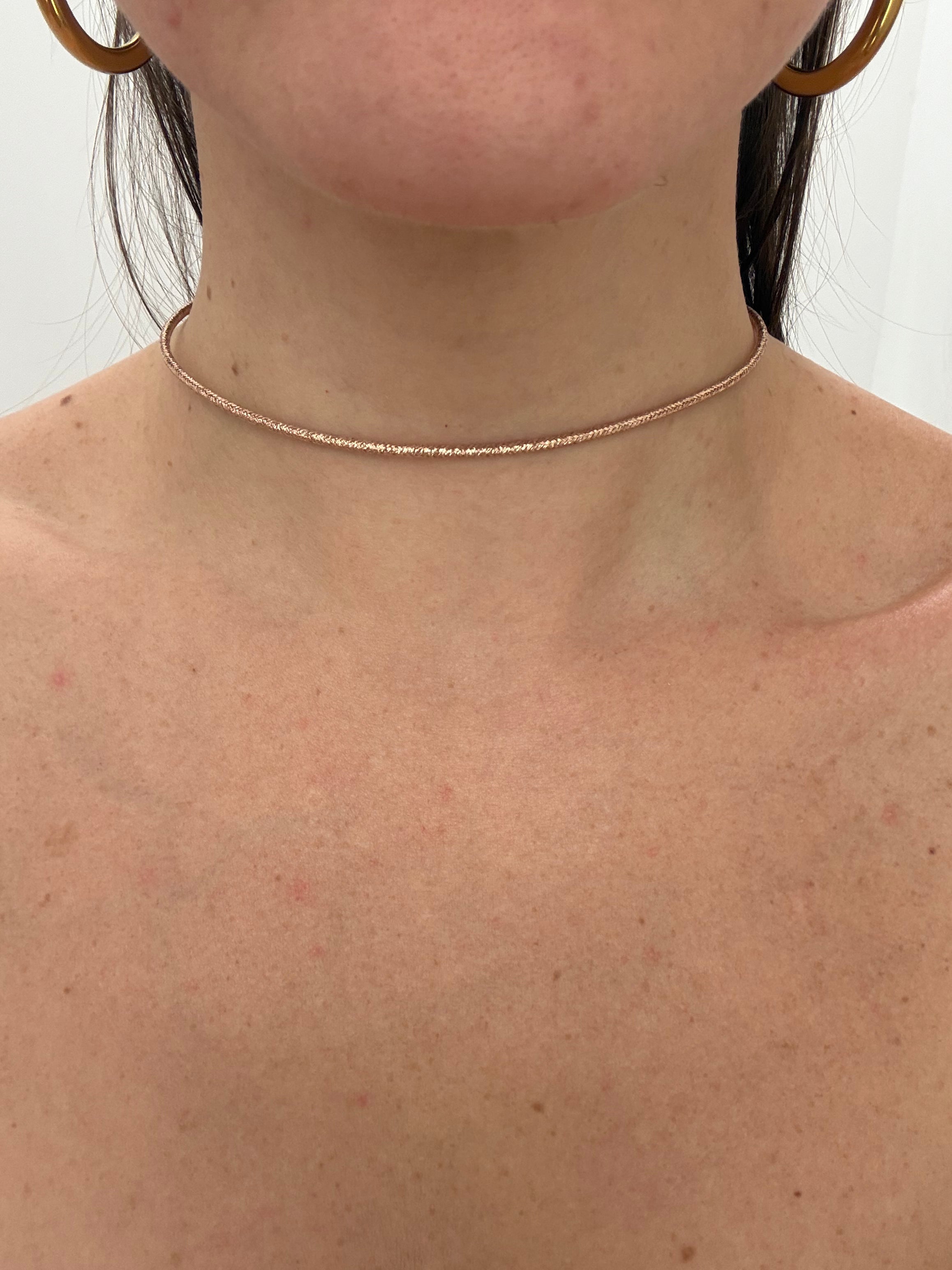 Collana A CALAMITA - ORO ROSA