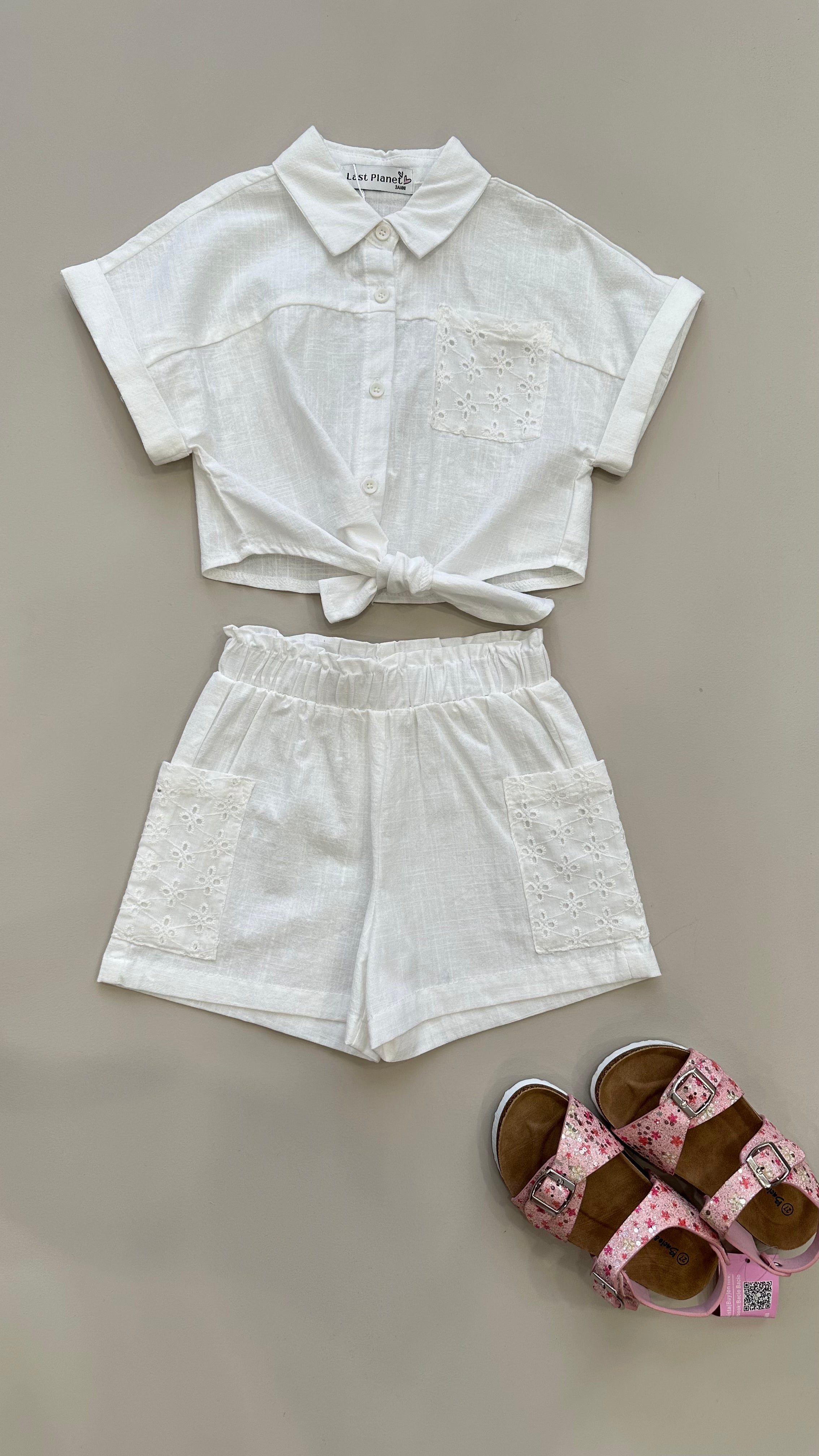 Completo IN LINO SAN GALL 3-8 - BIANCO