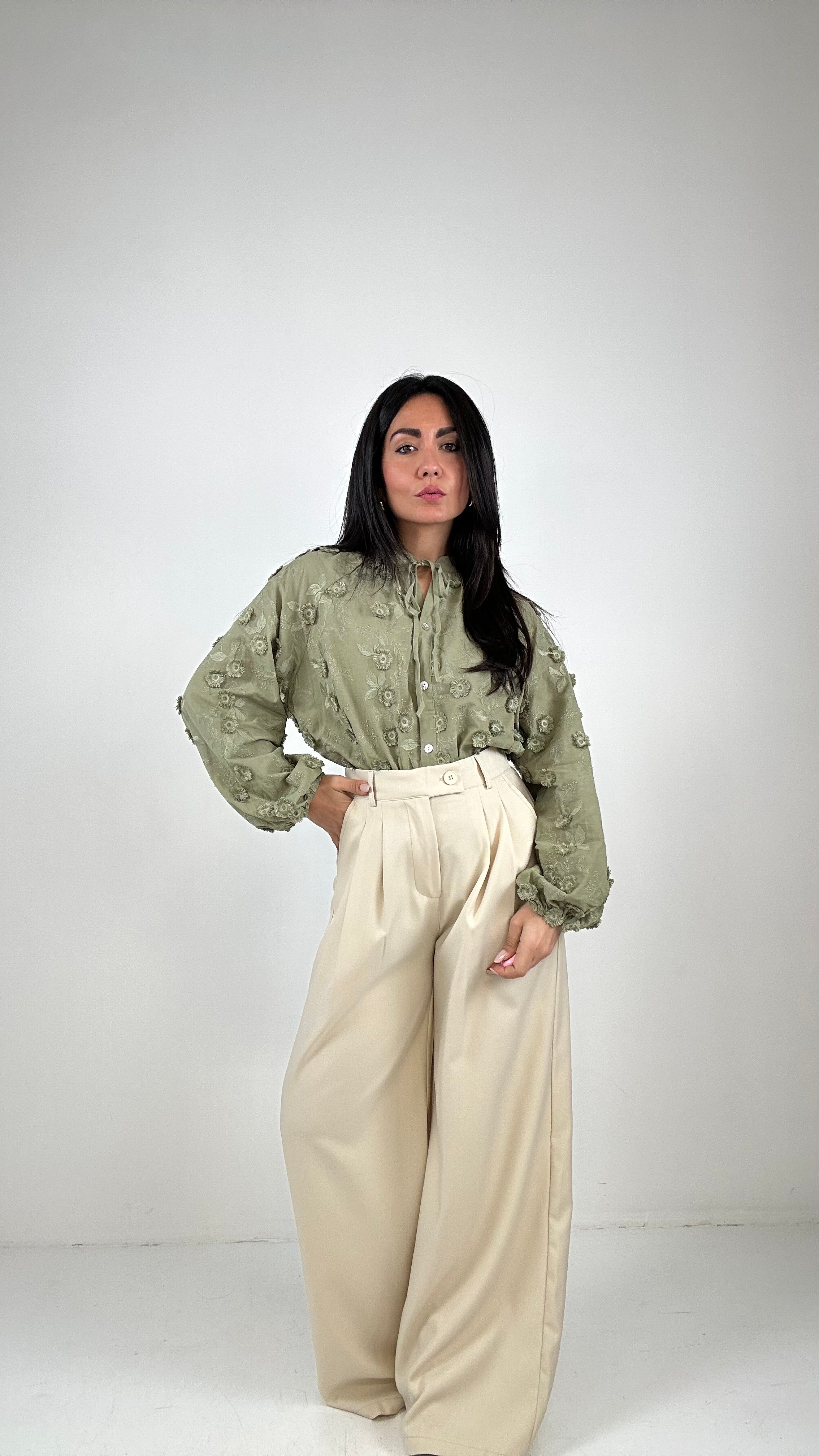 Pantalone PALAZZO HONEY - BEIGE