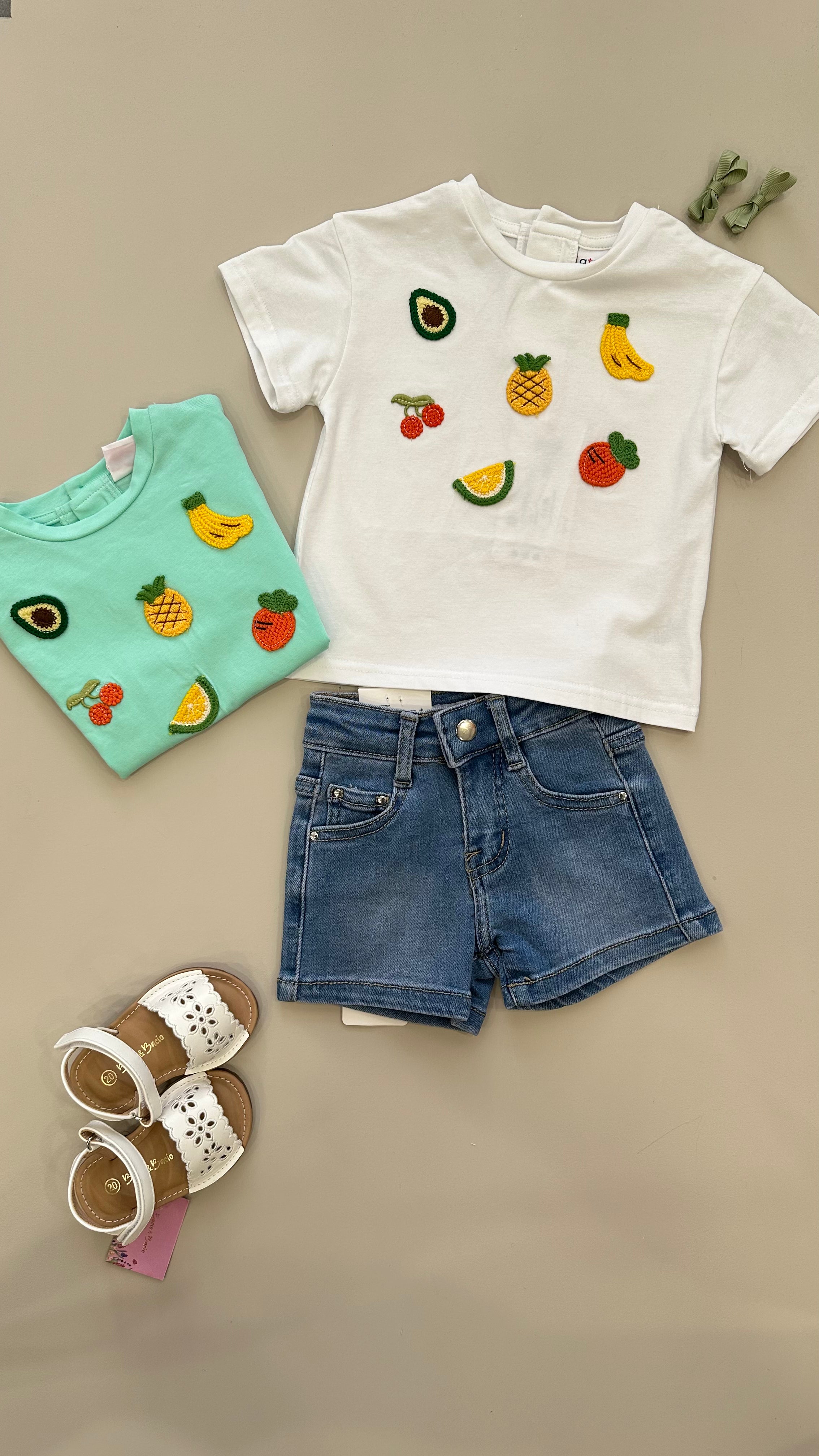 T-shirt FRUIT 6-36M - BIANCO