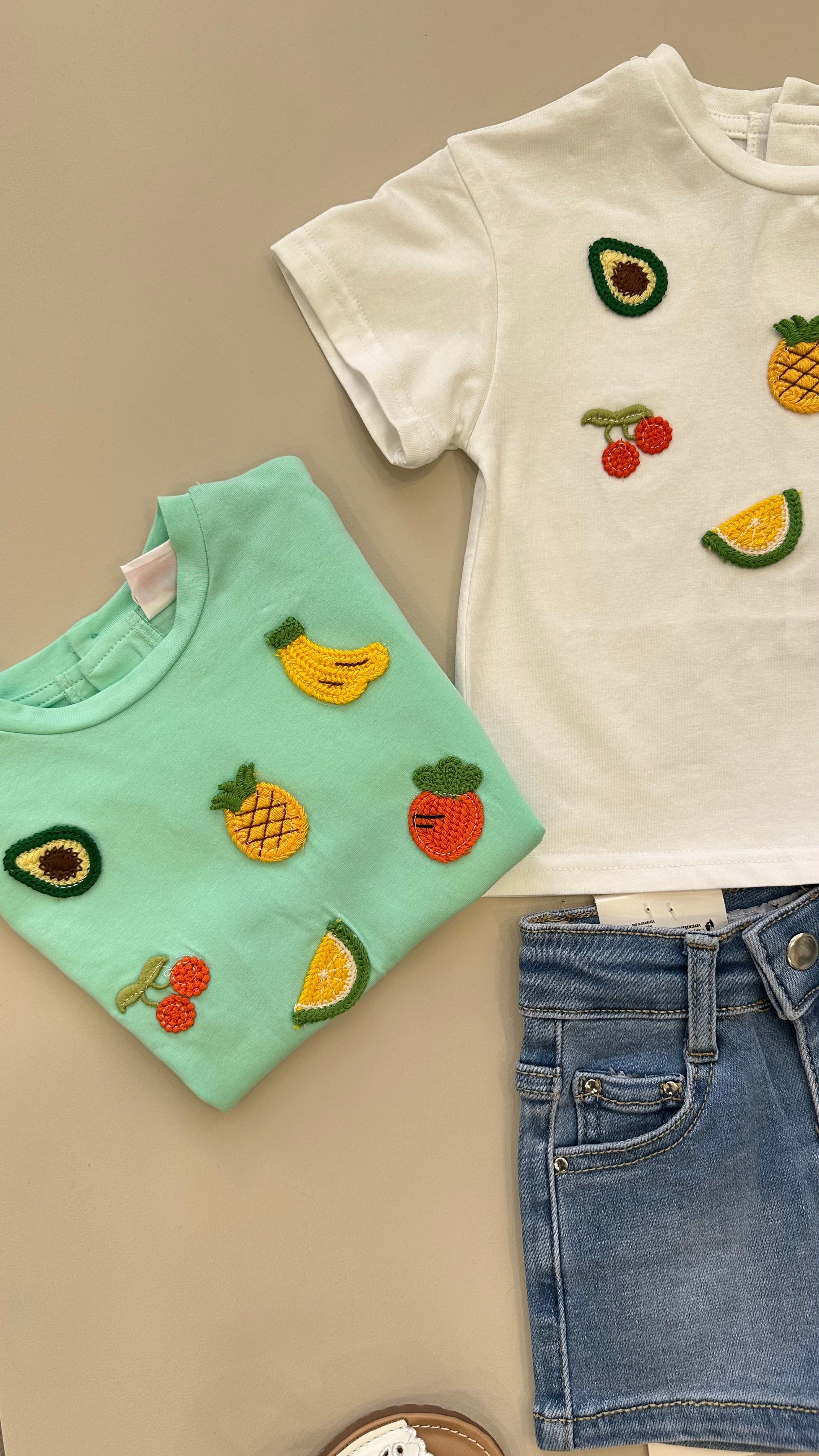 T-shirt FRUIT 6-36M - BIANCO
