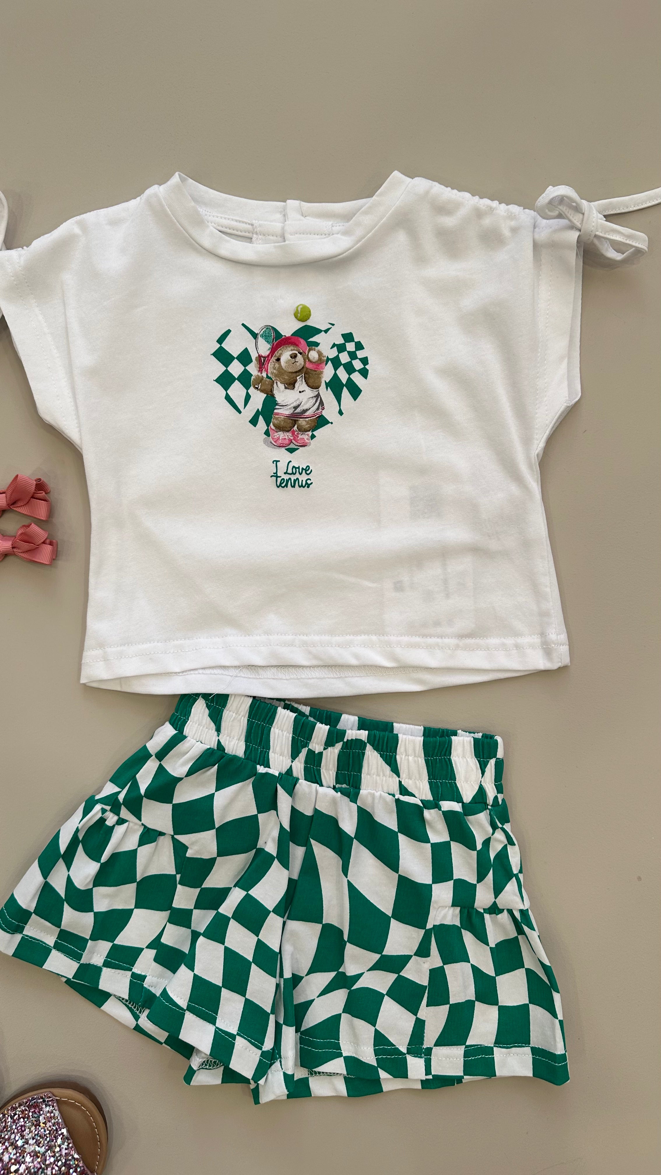 Completino I LOVE TENNIS 6-36M - VERDE