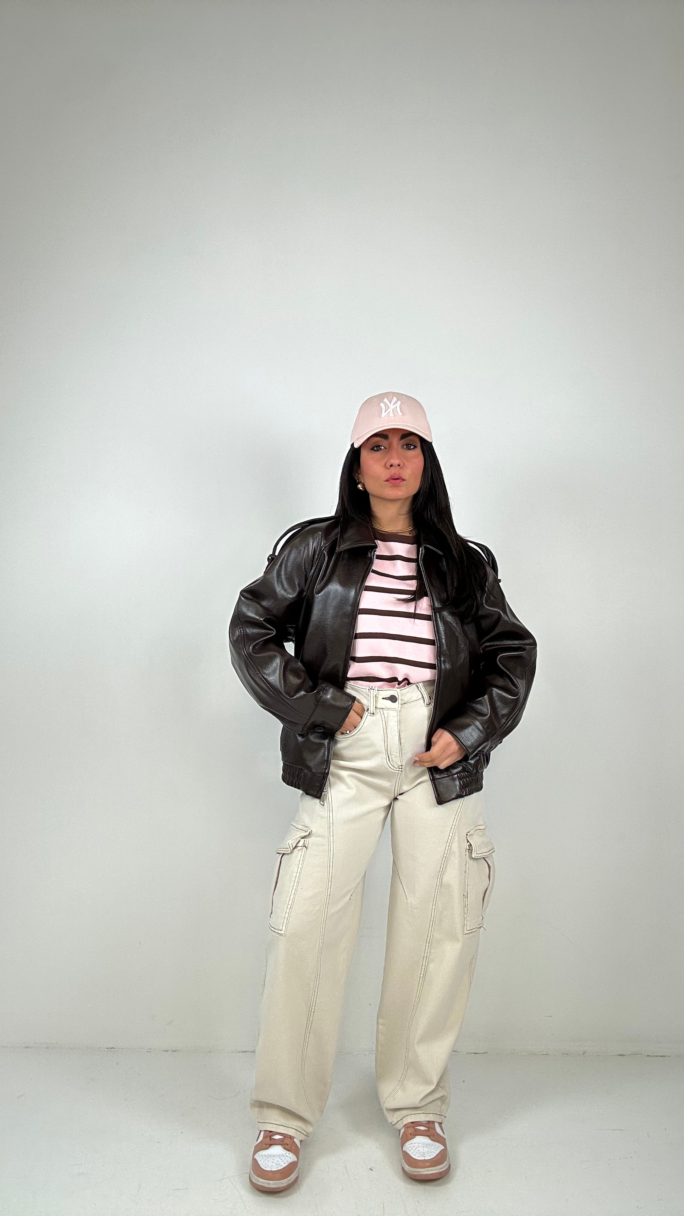 Jeans BALLON CUCITURA - BEIGE