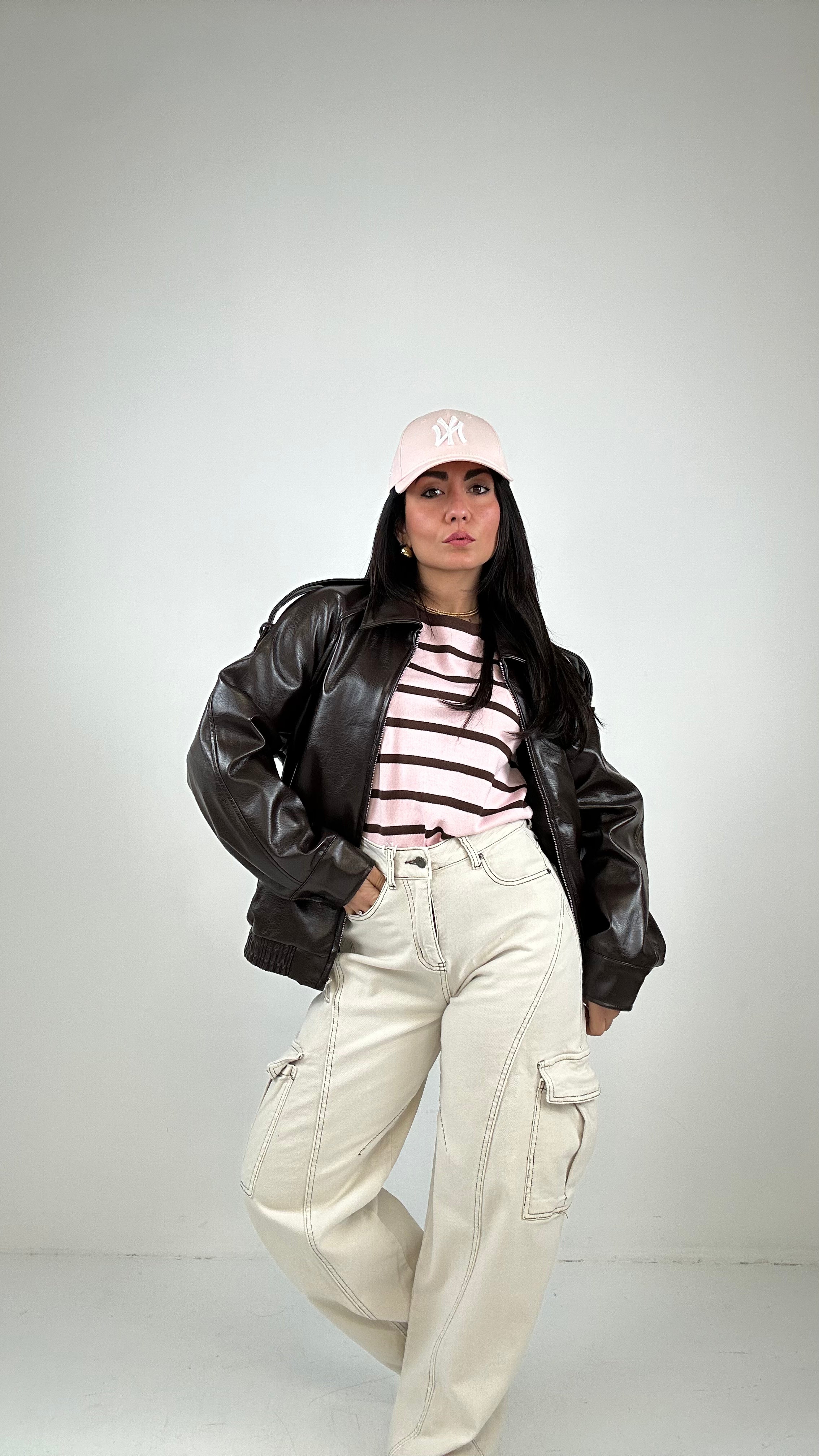 Jeans BALLON CUCITURA - BEIGE