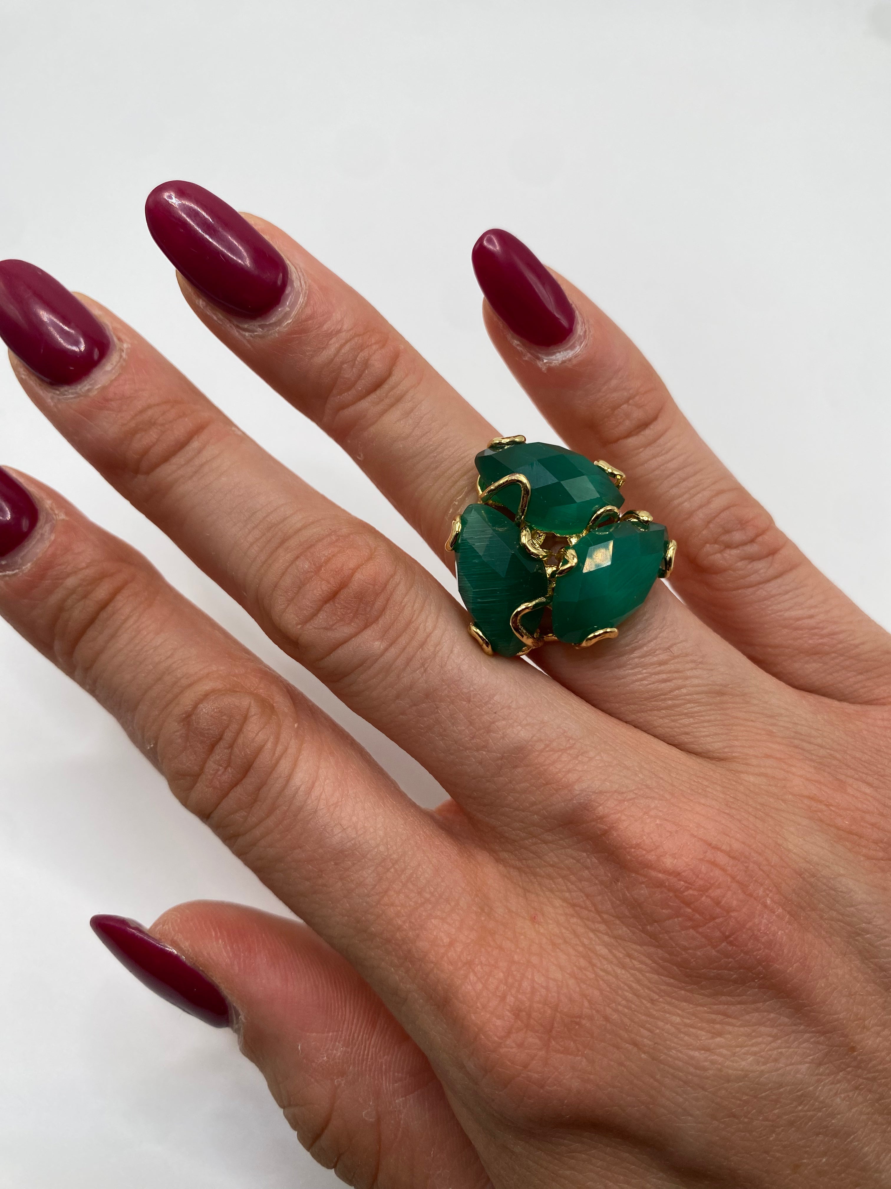 Anello PIETRE - VERDE