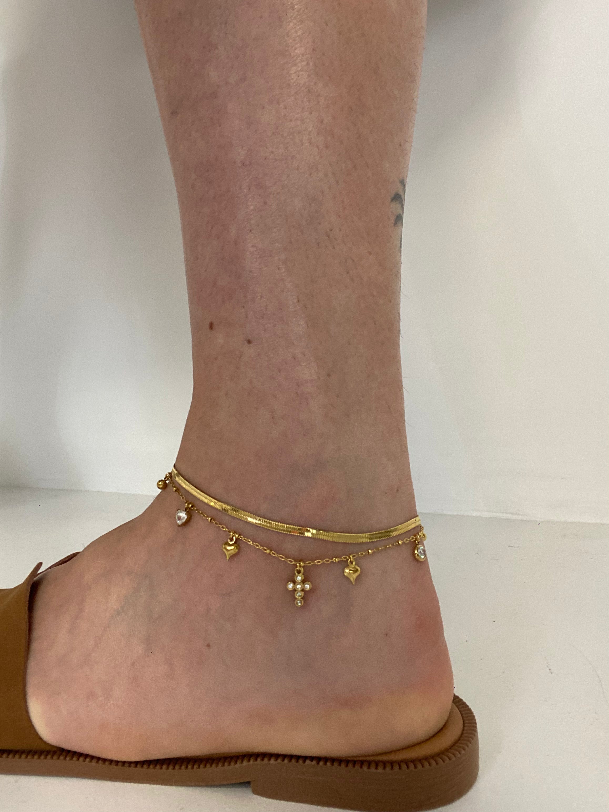 Cavigliera CUORICINI - ORO