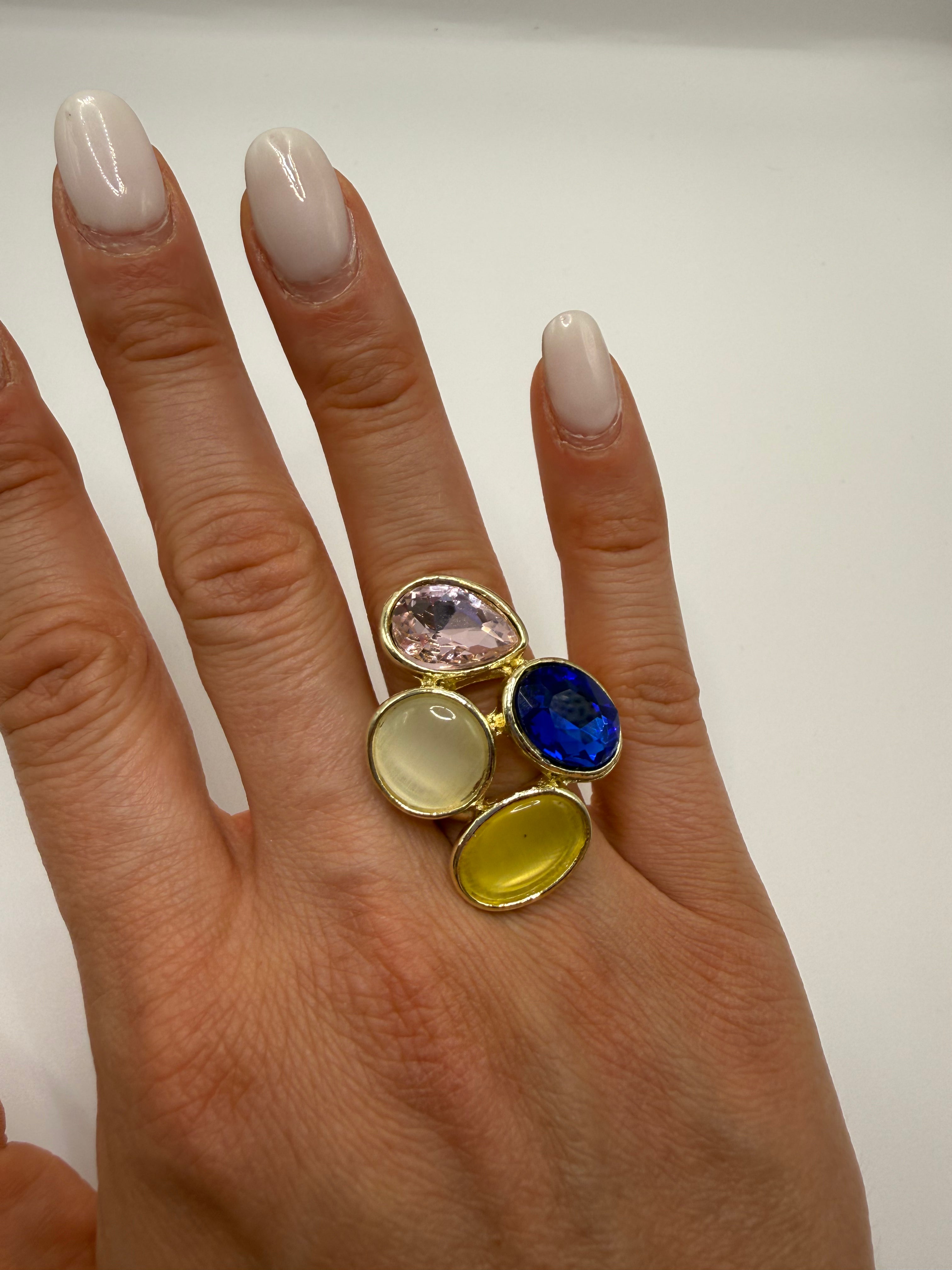 Anello PIETRE PREZ - BLU